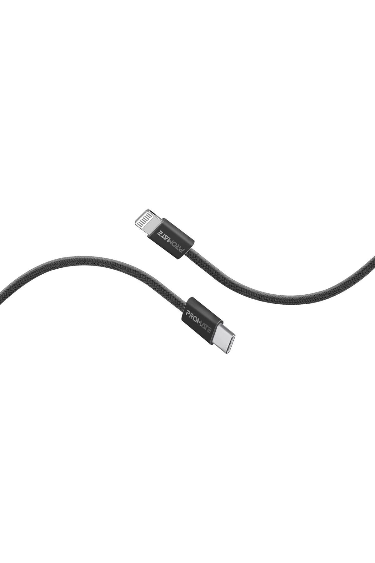 Promate-USB-C™ to Lightning Cable, Ultra-Fast 27W Power Delivery, 480Mbps Data Sync, Super-Slim Co 7