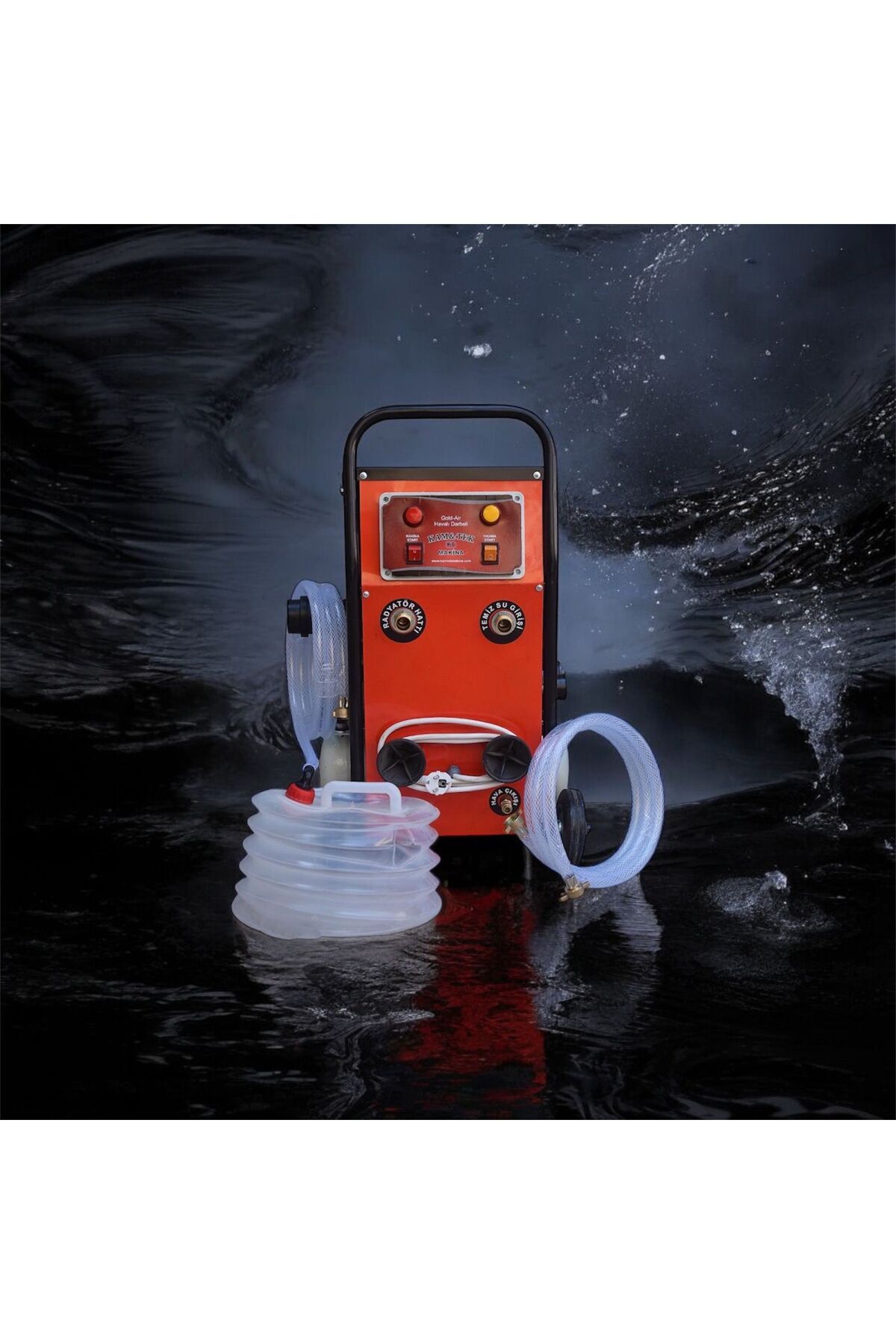 KAMTEK HAVALI DARBELİ KOMPRRESÖRLÜ PETEK TEMİZLEME MAKİNASI GOLD AİR TEK YÖNLÜ (FULL SET)