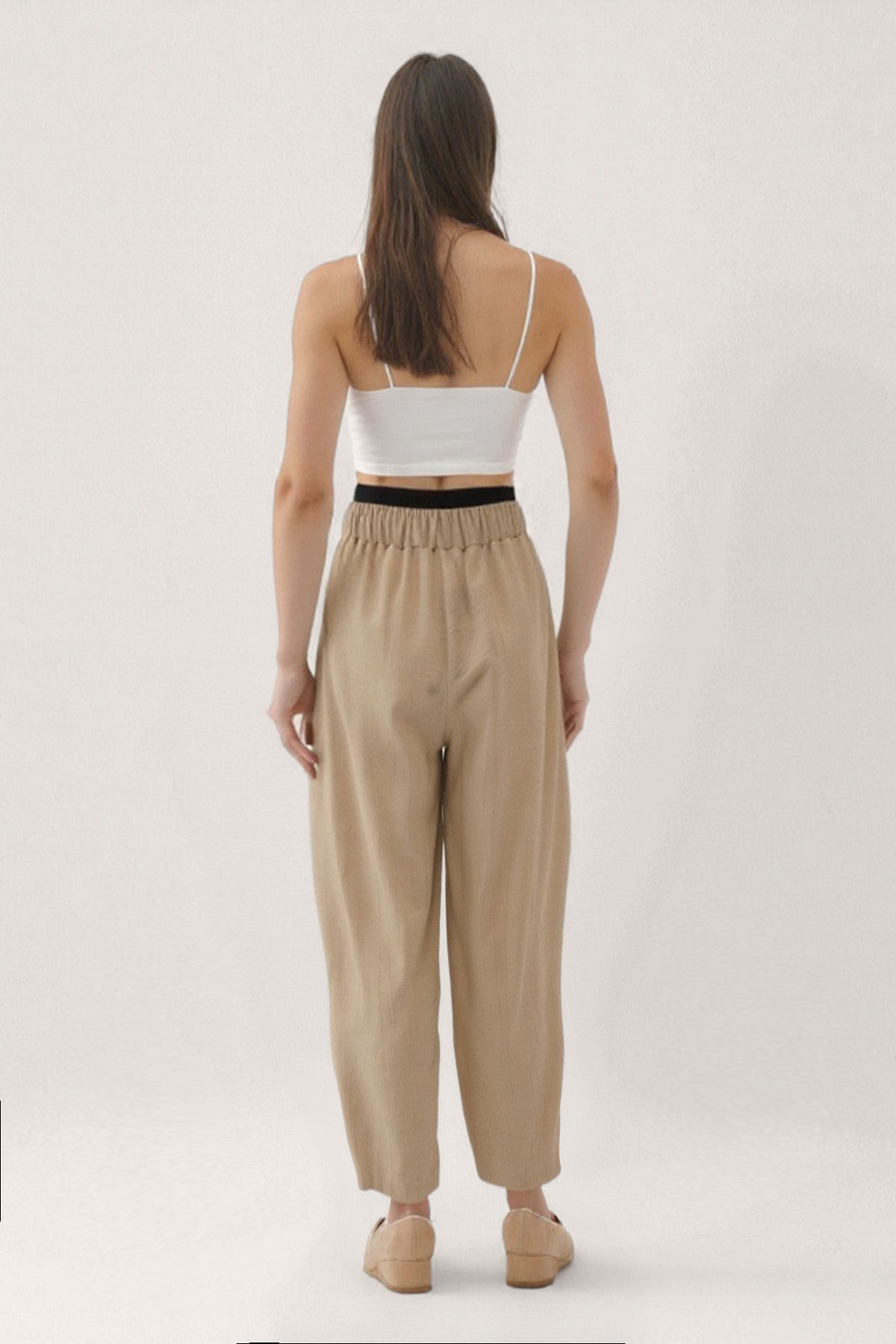 Vitrin-Waist Part Double Color Trousers 5