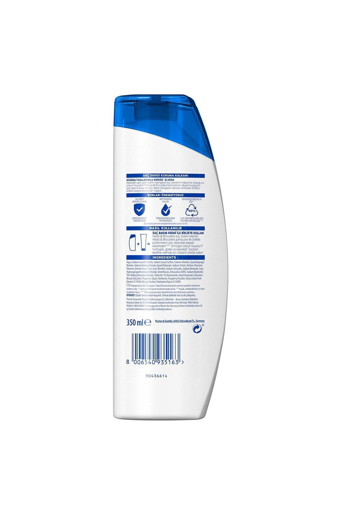Head&Shoulders-350 ml Shampoo - Lemon Freshness, Set of 2, Effective Against Dandruff in 1 8