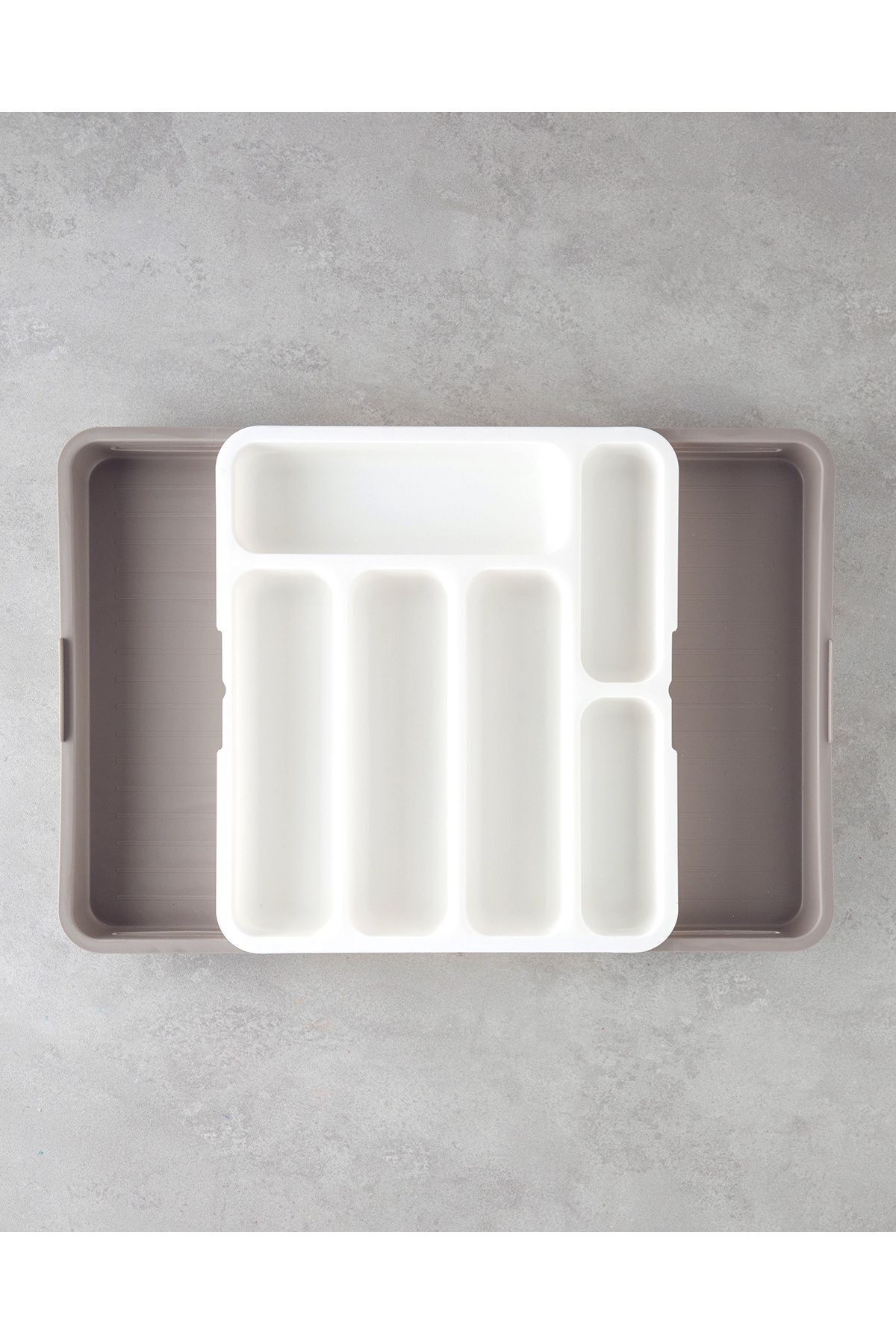 Mutfak Köşesi Çift Taraflı Pratik Sürgülü Çekmece Kaşıklık - Açılır Kapanır Kaşıklık