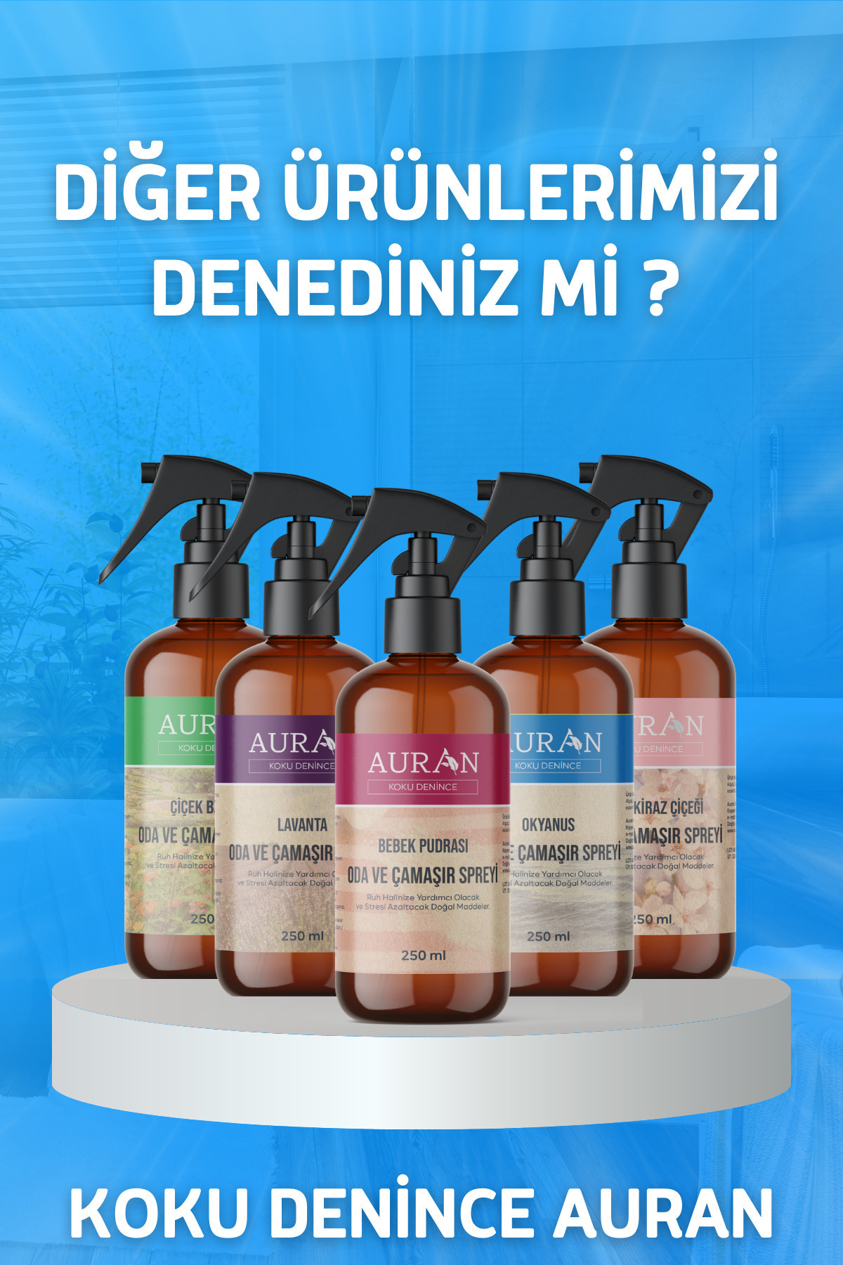AURAN Bebek Pudrası Çubuklu Oda Kokusu Ve Bebek Pudrası Oda Ve Çamaşır Spreyi Oda Kokusu 2'li Favori Set fotoğrafı 6 (önizleme)