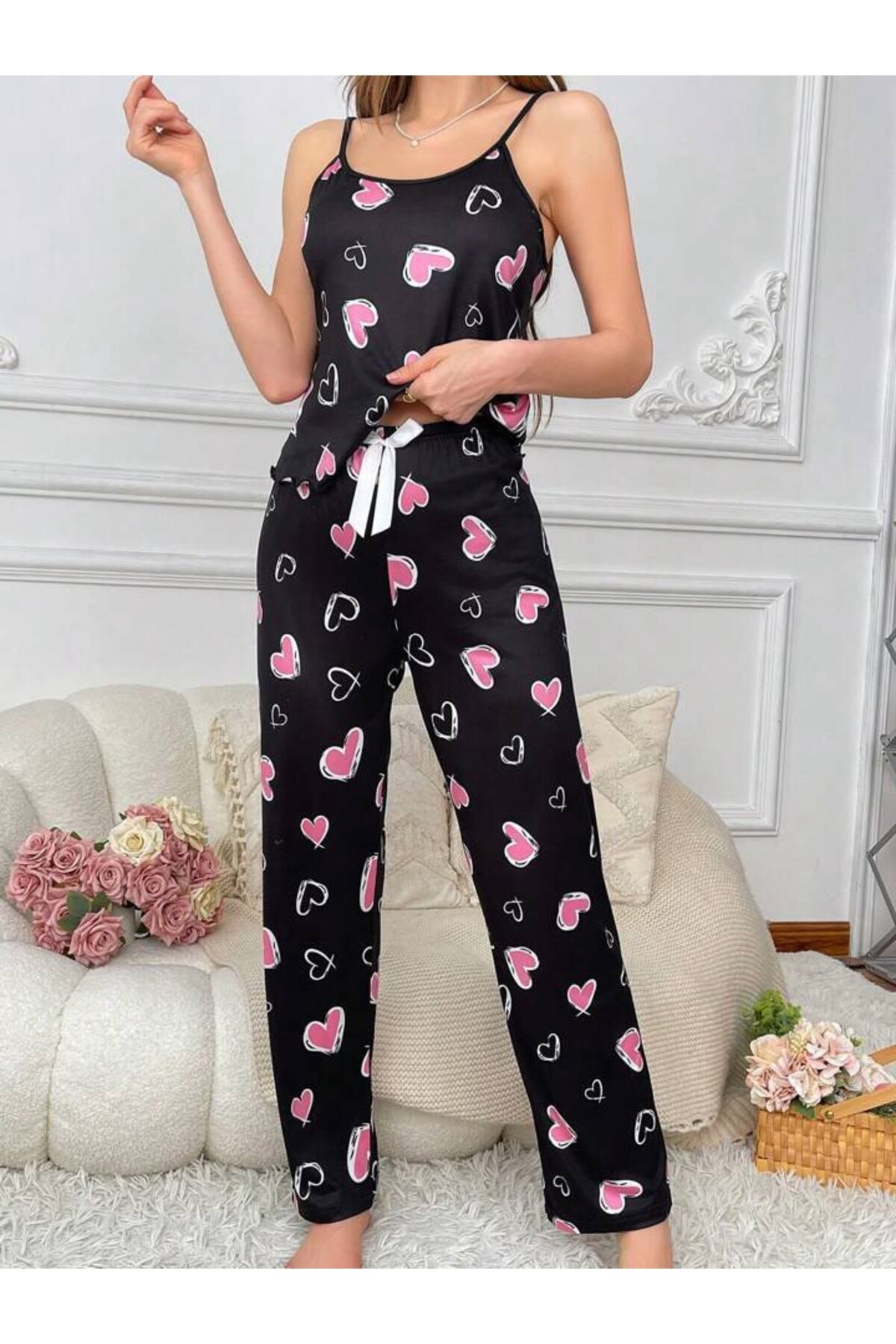 GAZANİGA Жіночий піжамний комплект з принтом LOVE