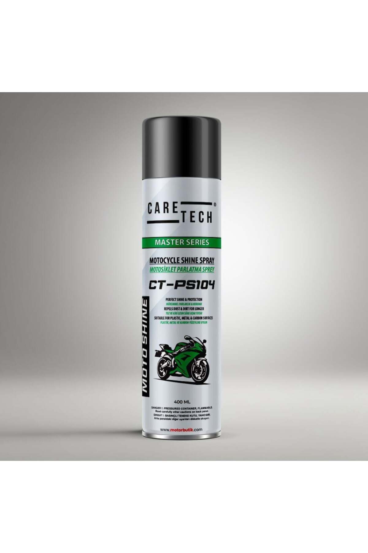 CARETECH CT-PS104 Parlatma Spreyi Motosiklet Bisiklet 400 ml