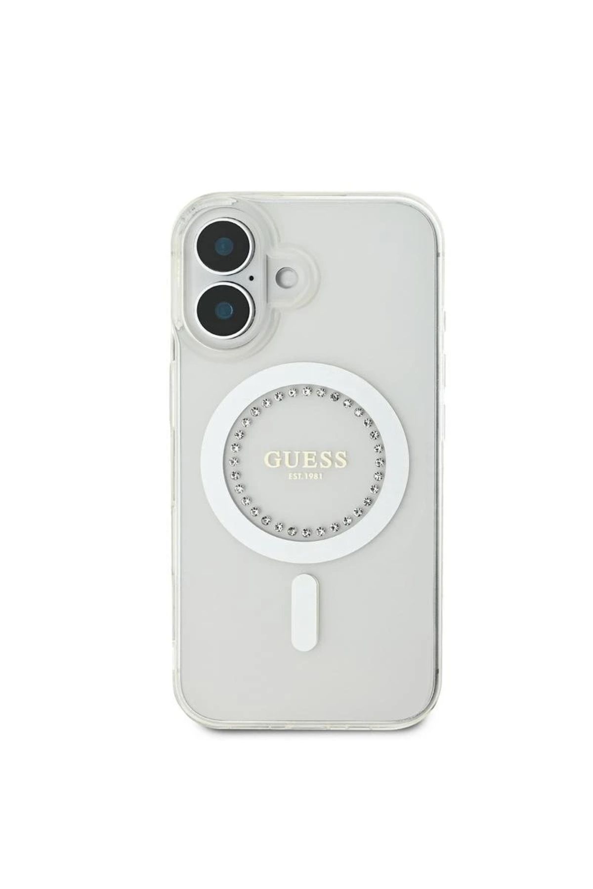 Guess-كفر شفاف أصلي لآيفون 16 – تصميم فرنسي أنيق مع حماية للكاميرا ودعم Mag Safe من Cg Mobile 2