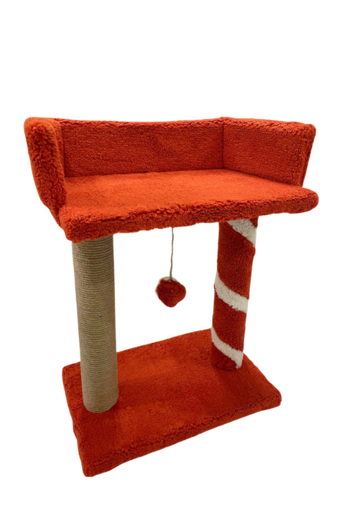 Komano Pontika-Plush Textured Soft 2 Layer Sleeping-Playing Cat Scratching Board 55cm |   Soft Colors 3