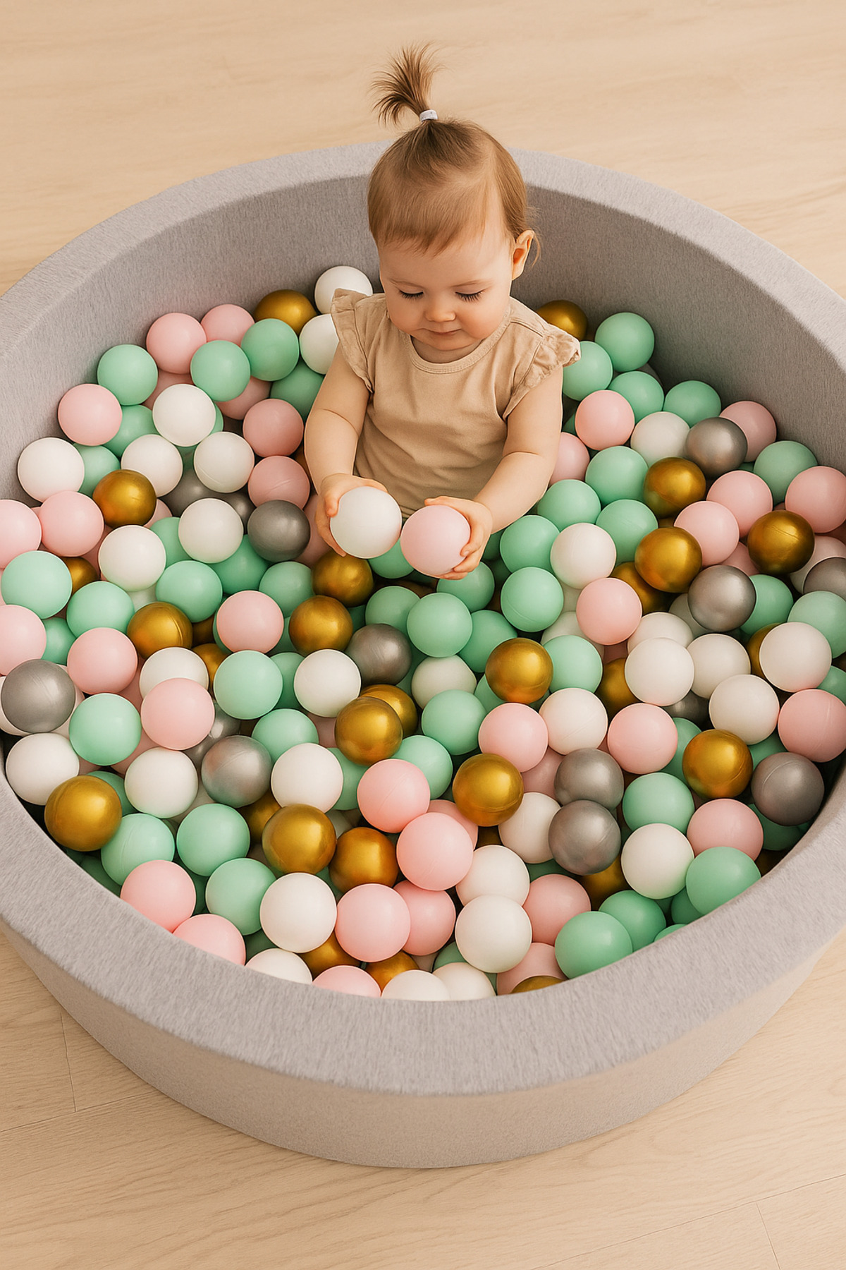 ATLAS BABY&CHILD 7 cm 50'li Lila Oyun Havuz Topu | Çocuklar için Güvenli Plastik Top fotoğrafı 3 (önizleme)