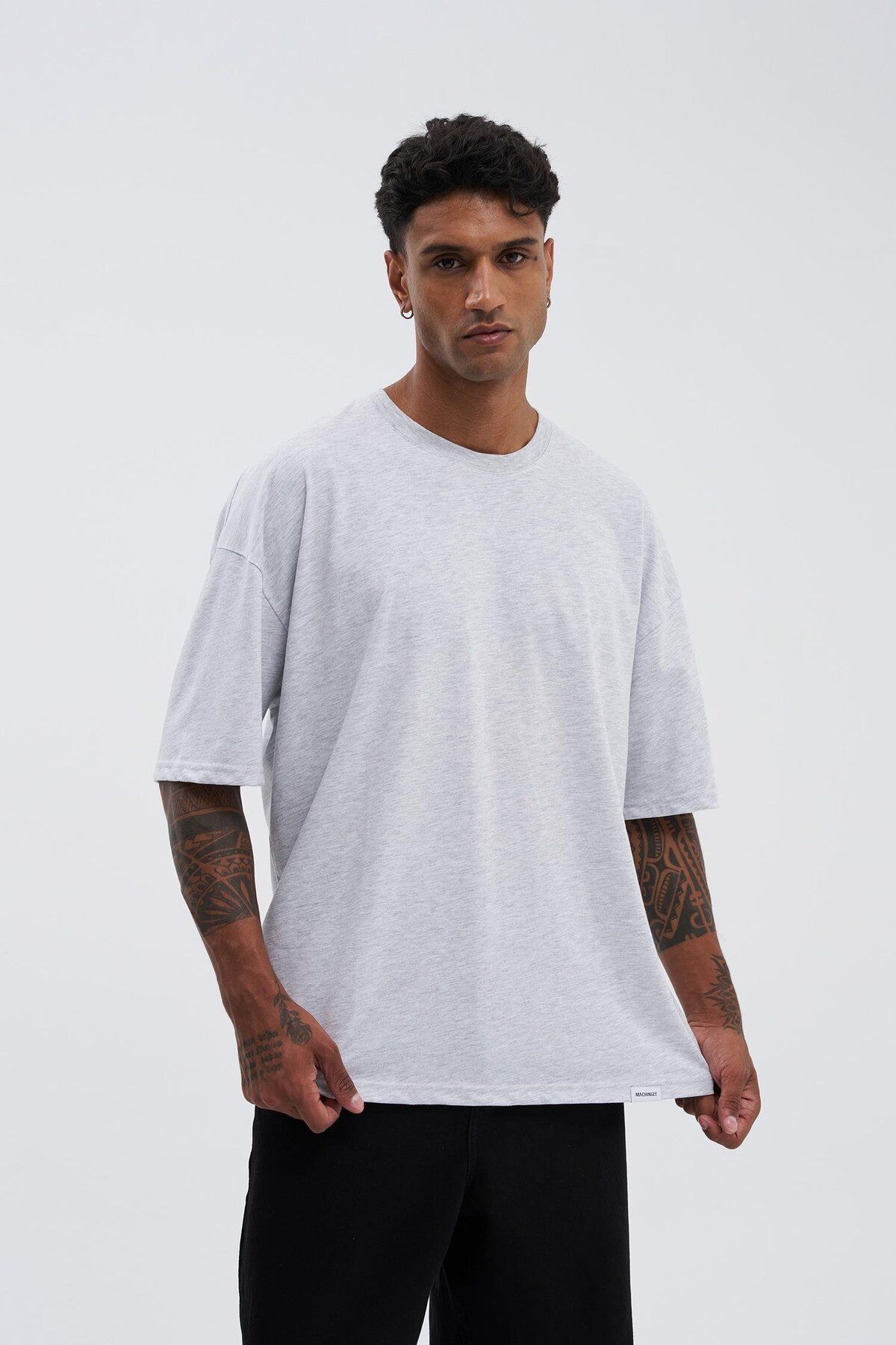 Machinist-Ανδρικό μπλουζάκι Karmelange Oversize - Super Cotton Basic Model 1