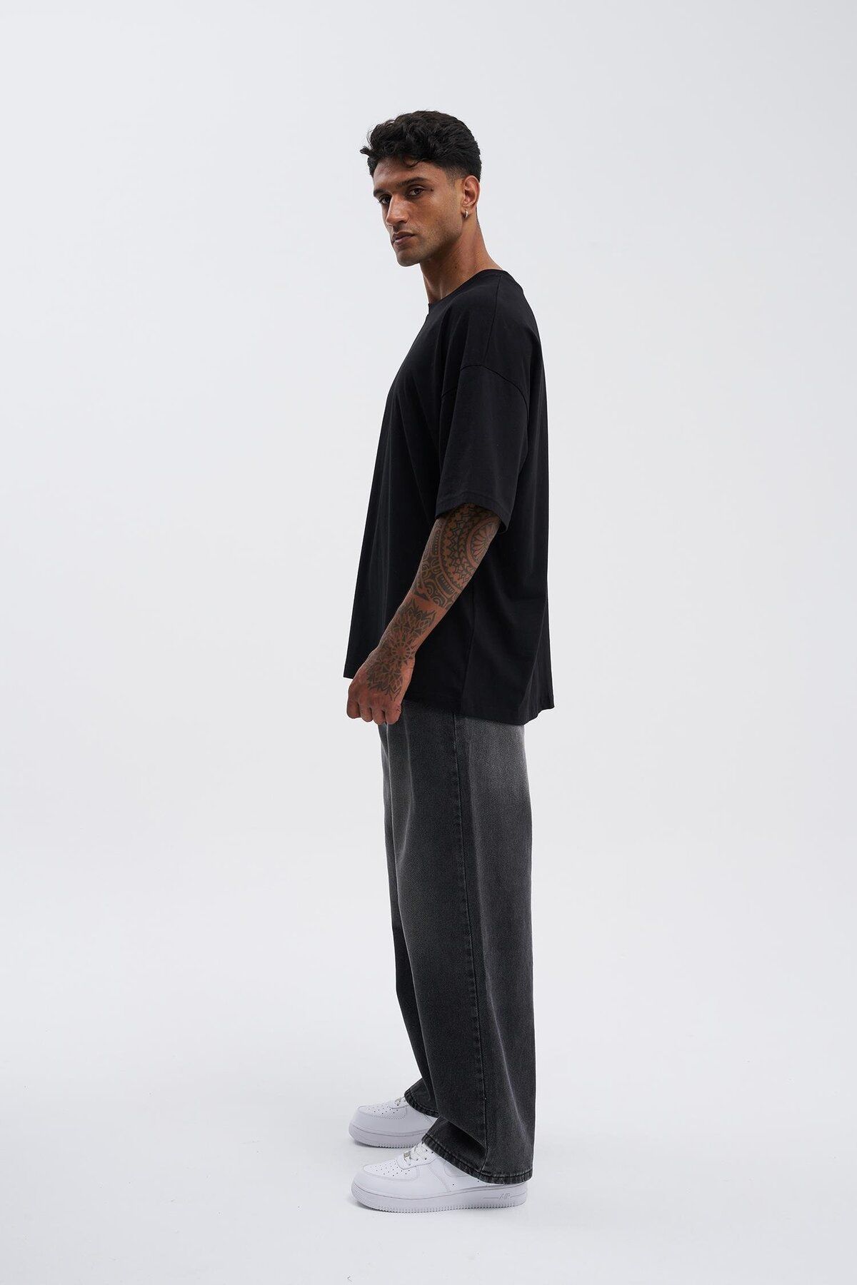Machinist-Ανδρικό μπλουζάκι Basic Super Cotton Oversize μαύρο 6