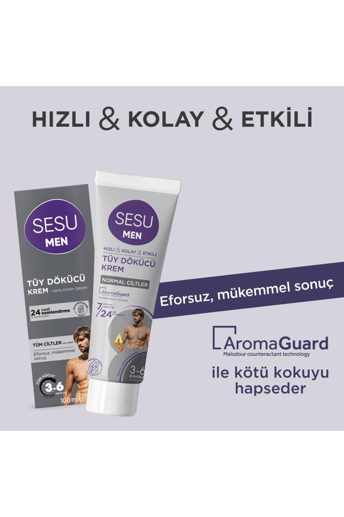 Erkekler için Tüy Dökücü Krem 100ml — 13318 — تصویر 3 از 7