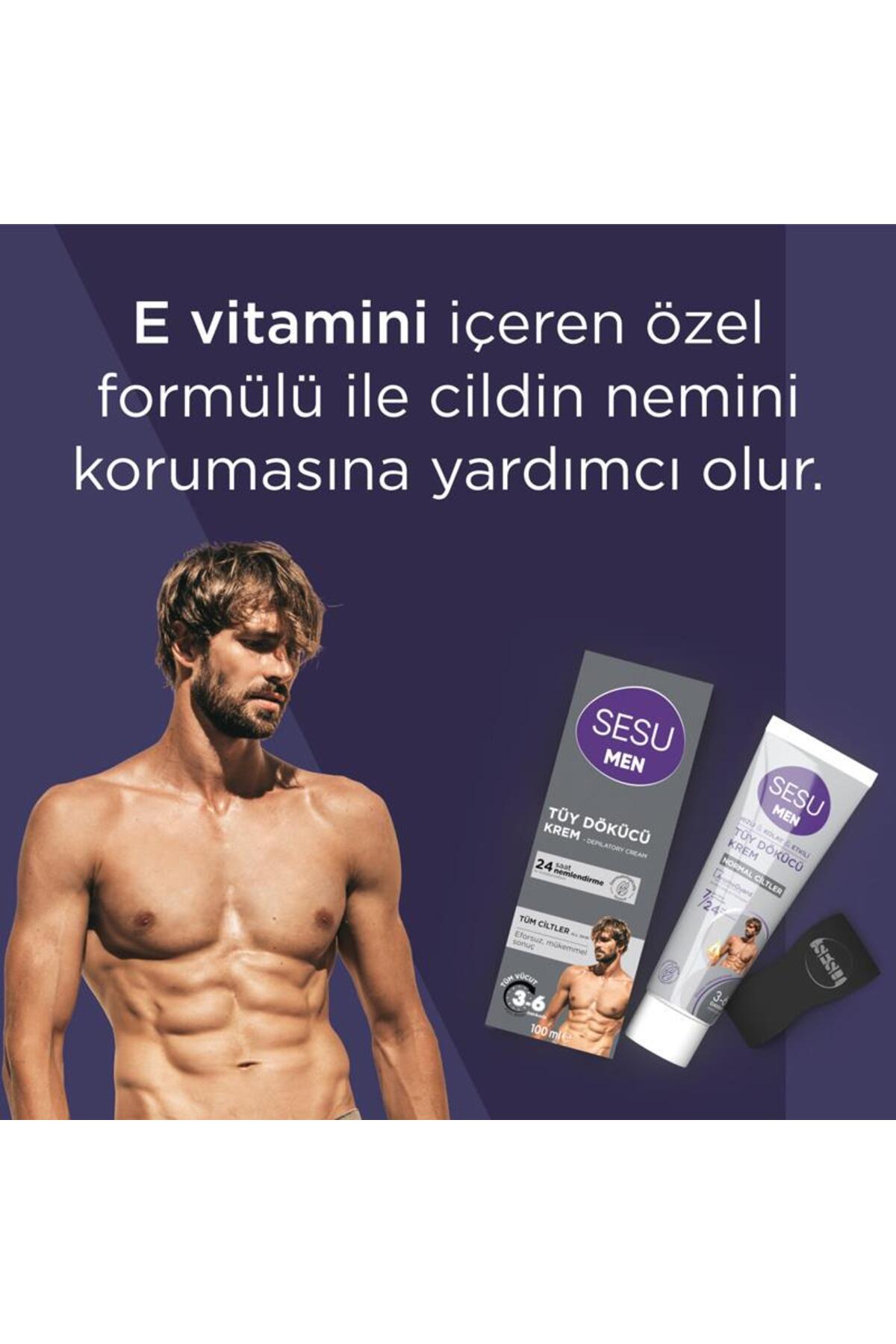 Erkekler için Tüy Dökücü Krem 100ml — 13318 — تصویر 4 از 7