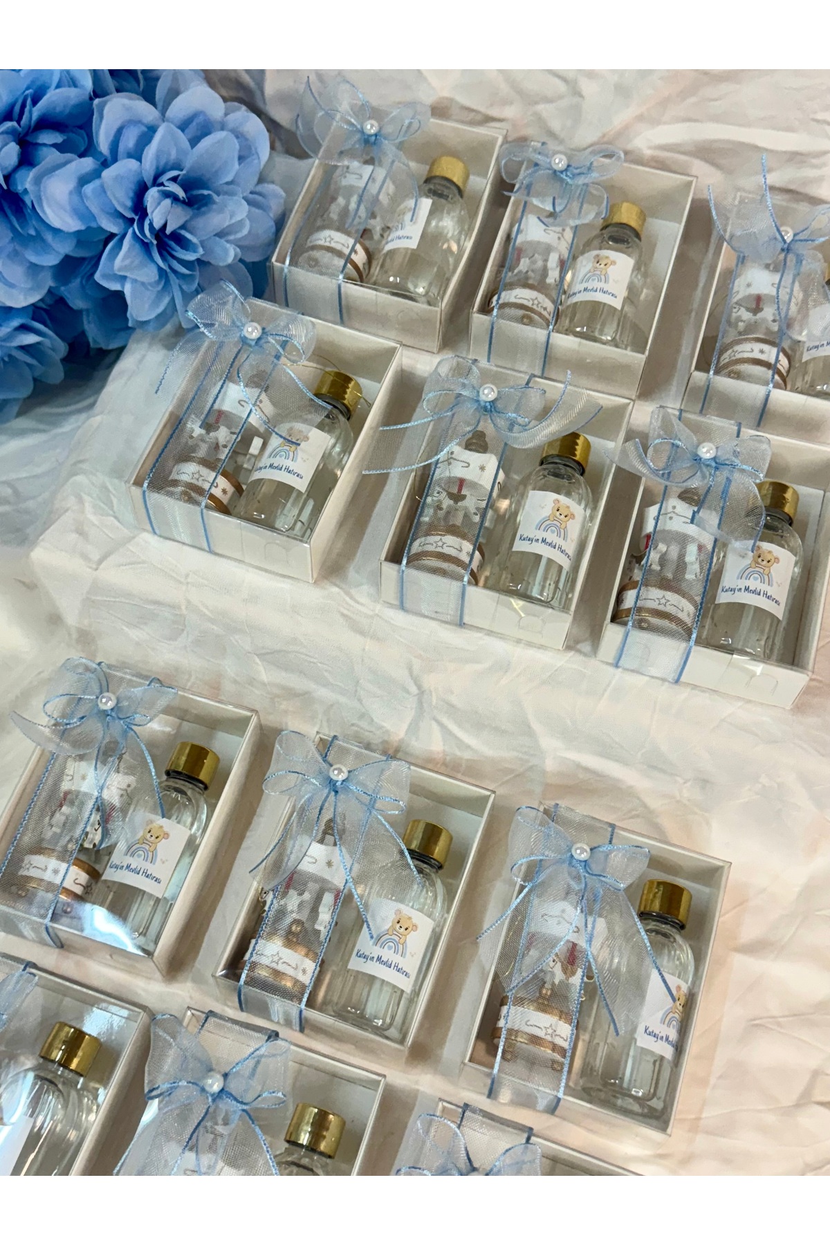 eliz 15 Adet Atlı Karınca/Kolonya Set Hediyelik Bebek Mevlüt Sünnet Söz Nişan Nikah fotoğrafı 2 (önizleme)