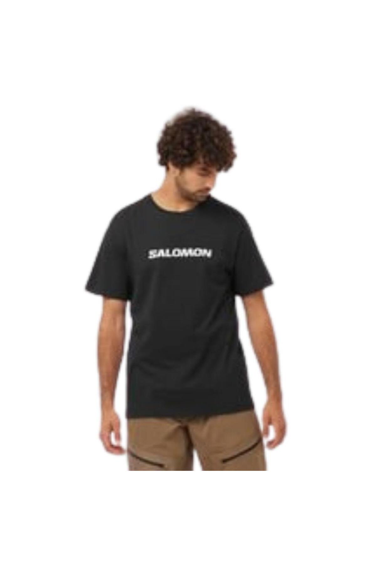 تی‌شرت مردانه Sal Logo Perf SS Tee M LC2245400 مشکی سالومون تی شرت ورزشی Salomon