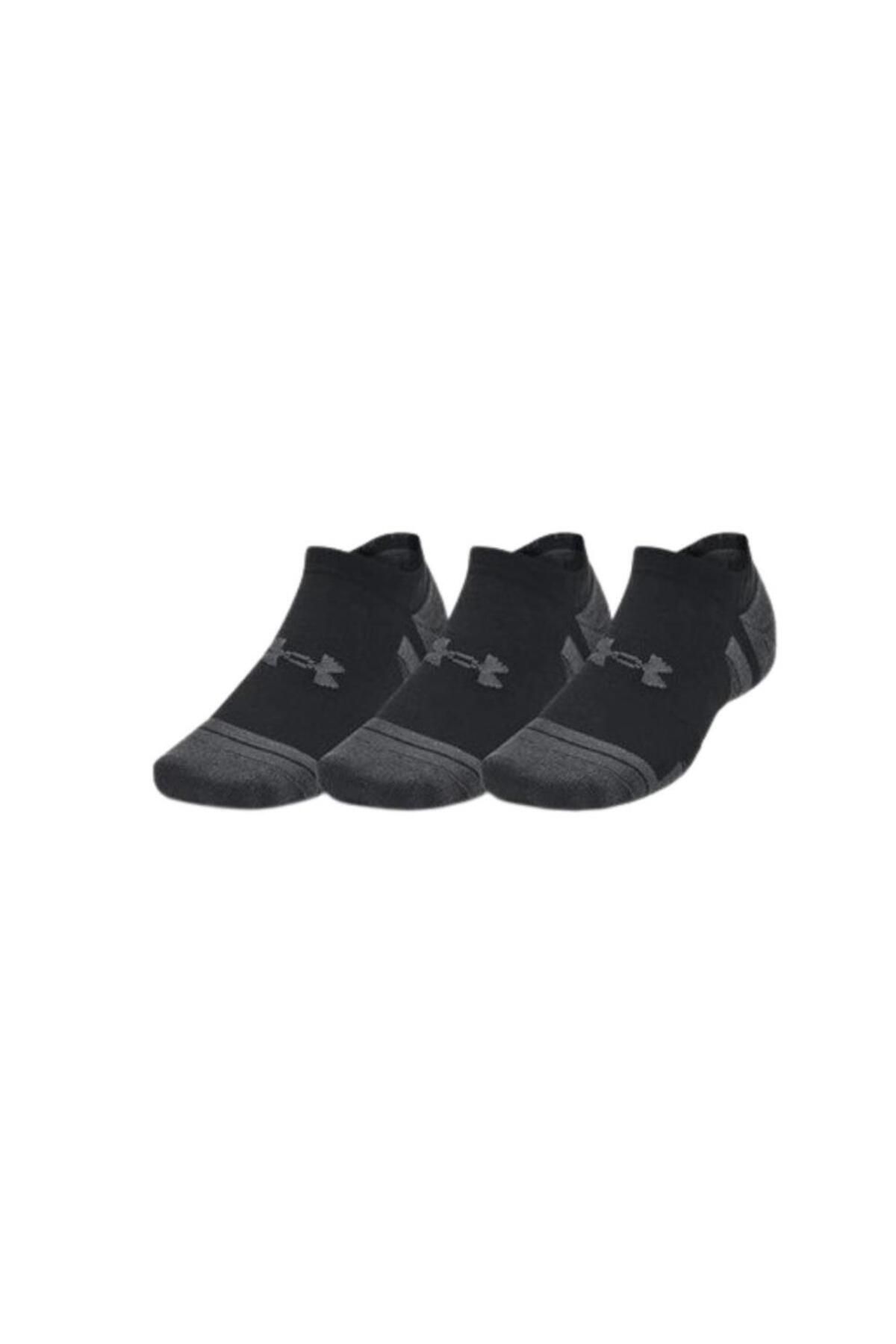 Under Armour-Unisex UA Performance Tech 3’lü Paket No Show Çorap 1379503-001 7