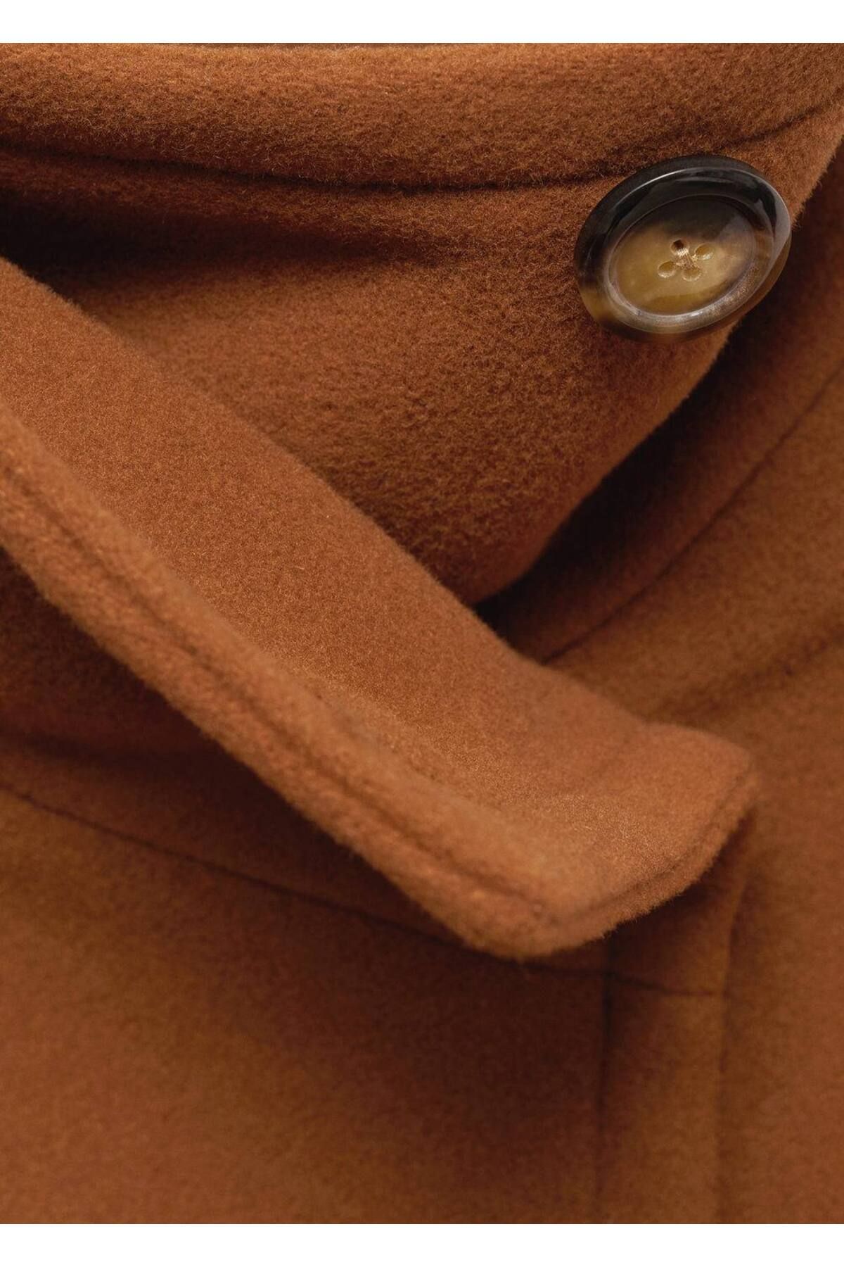 MANGO Woman-Double-breasted wool coat 5