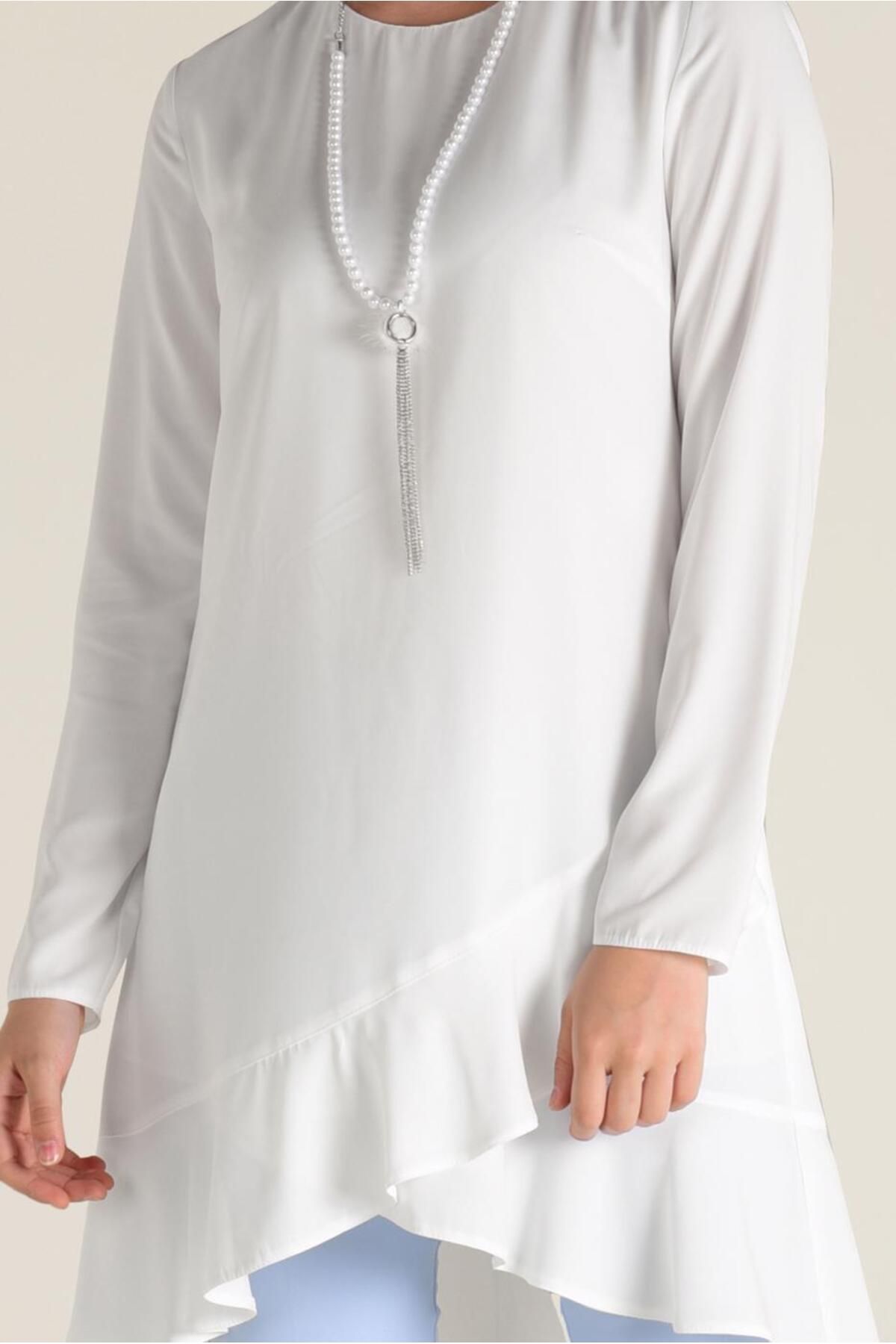 Alvina-Tunic with Skirt Button with Back Zipper 4635 4