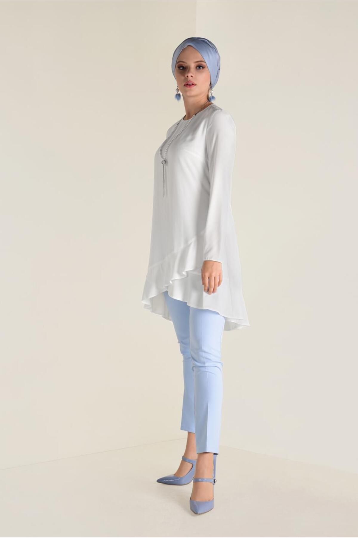 Alvina-Tunic with Skirt Button with Back Zipper 4635 2