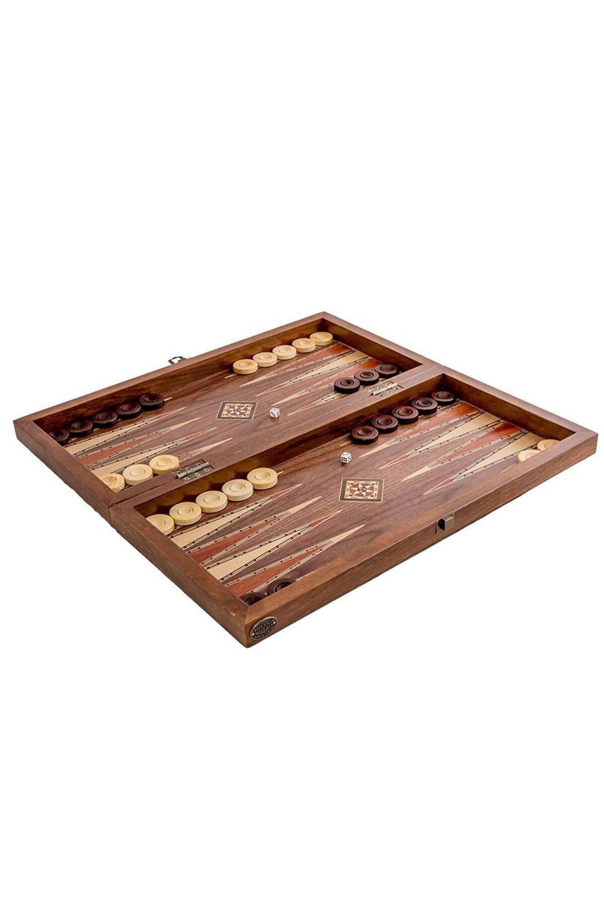 Helena-Joc de table si sah din lemn masiv si sidef lucrate manual 2236 Walnut 4