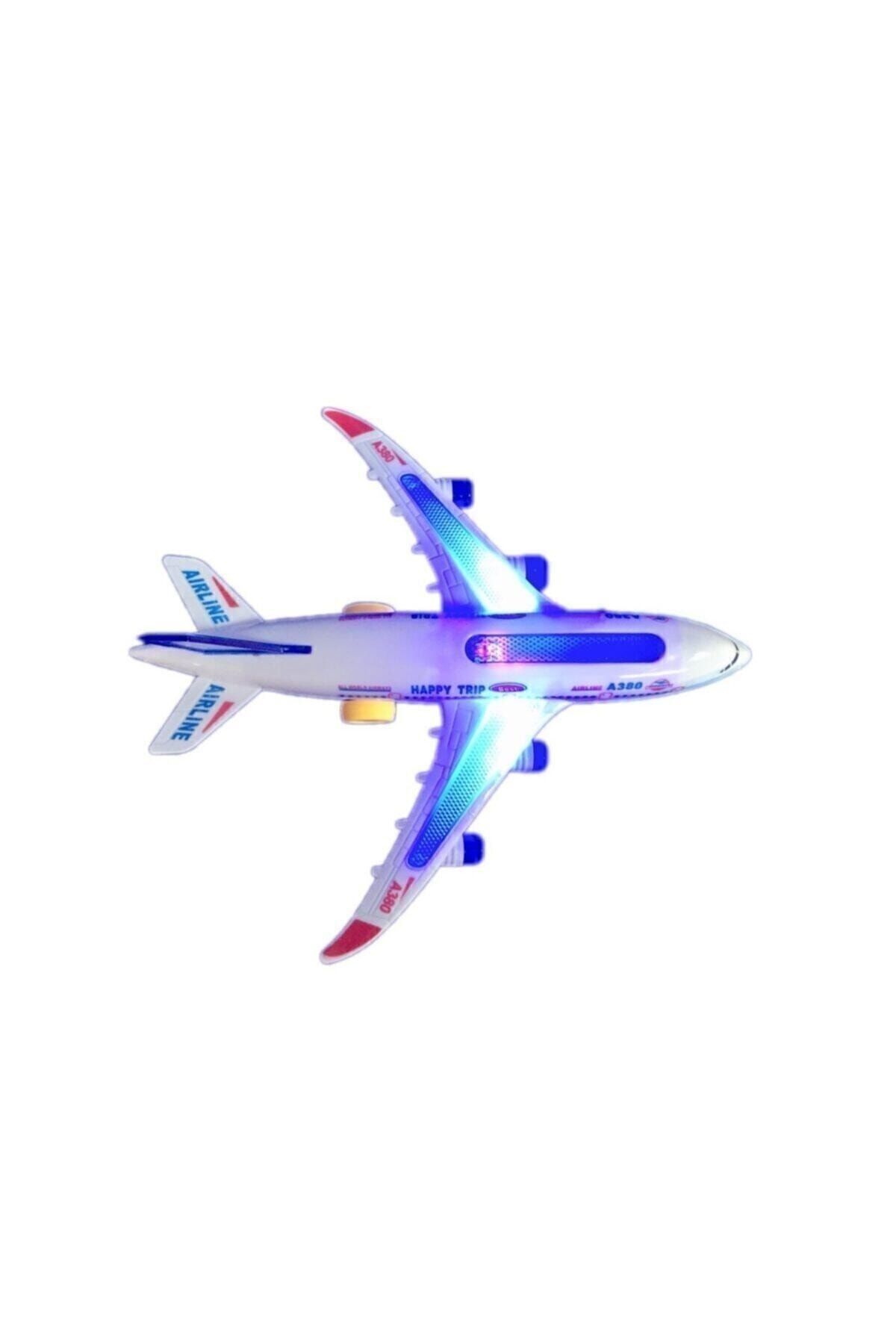 Brother Toys Pilli 3D Işıklı Sesli Müzikli Büyük Boy Yerde Gezen Oyuncak Uçak 30 Cm. fotoğrafı 3 (önizleme)