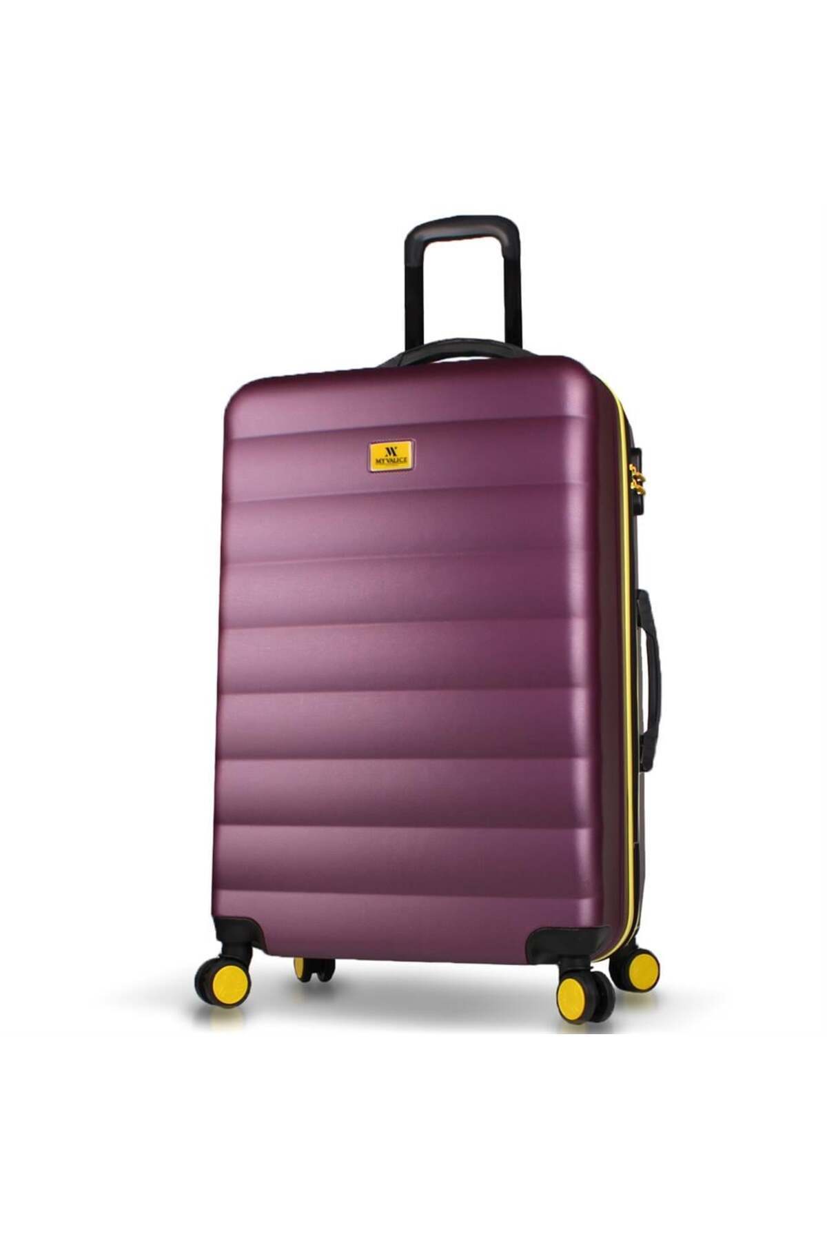 Colors Abs Oversized Damson Suitcase