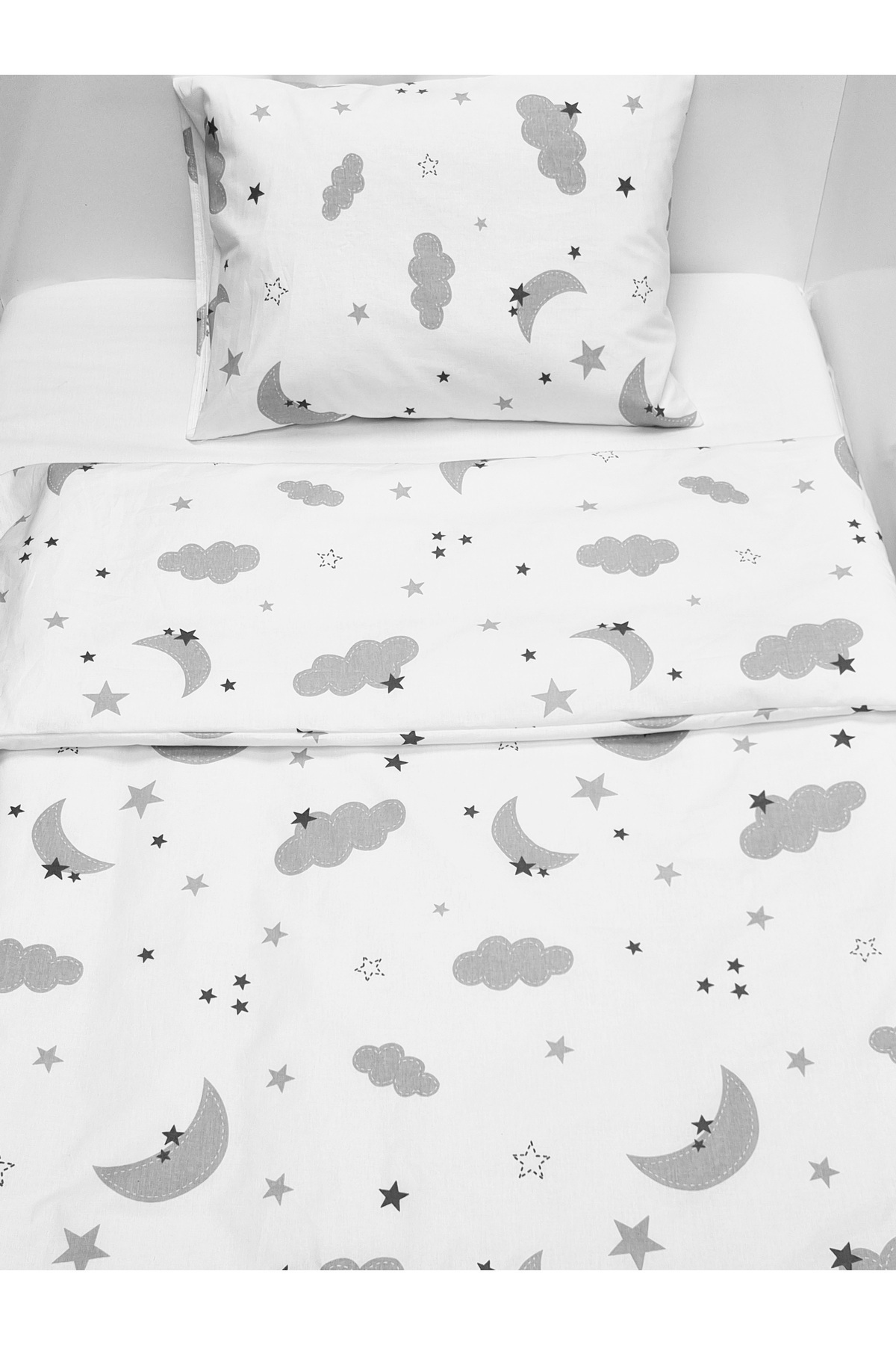 Yada Baby %100 Pamuklu Kumaştan Bebek 5 Parça Yorgan Ve Nevresim Takımı & Uyku Seti (70 X 120 CM) fotoğrafı 5 (önizleme)