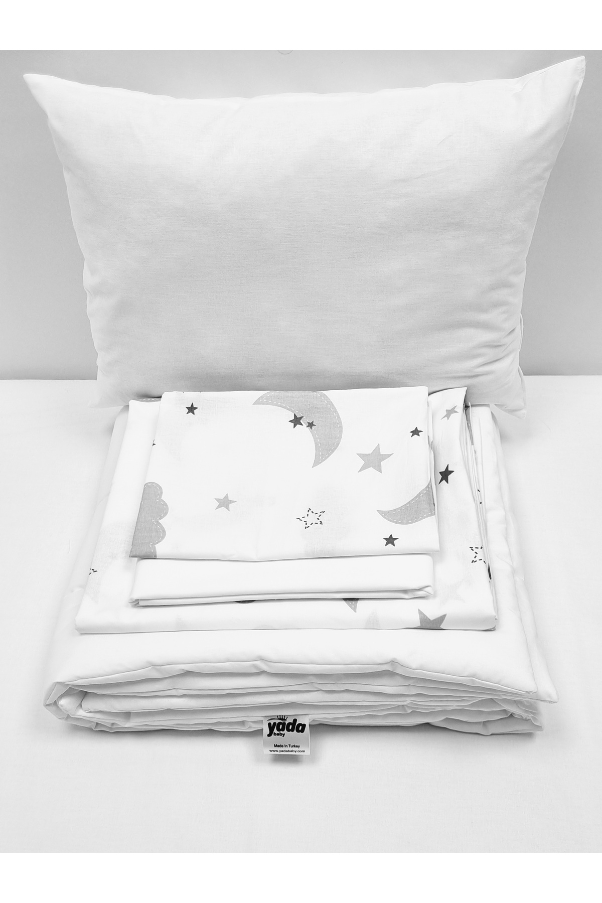 Yada Baby %100 Pamuklu Kumaştan Bebek 5 Parça Yorgan Ve Nevresim Takımı & Uyku Seti (70 X 120 CM) fotoğrafı 7 (önizleme)