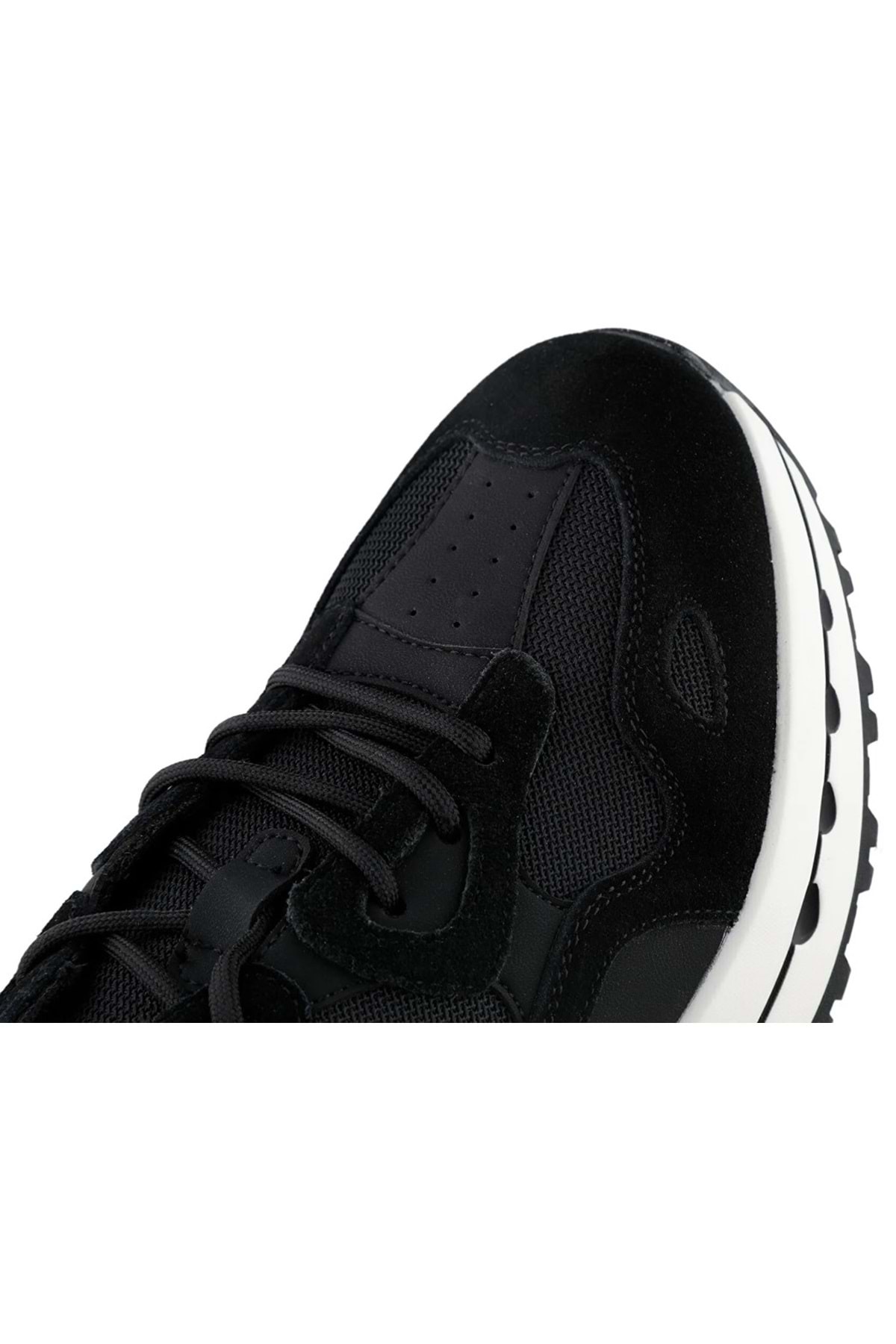 Lufian  111230268 Graham Sneaker Erkek Deri Ayakkabı SİYAH - Görsel 7