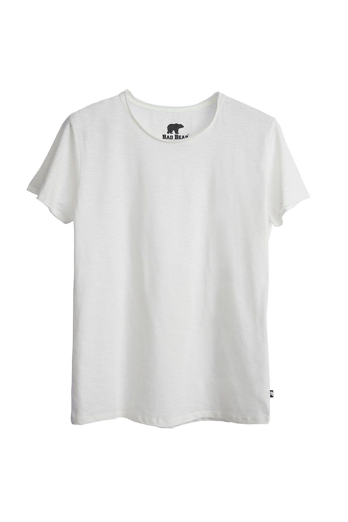 Bad Bear-O-neck T-shirt Off-white White Basic Men's T-shirt 5