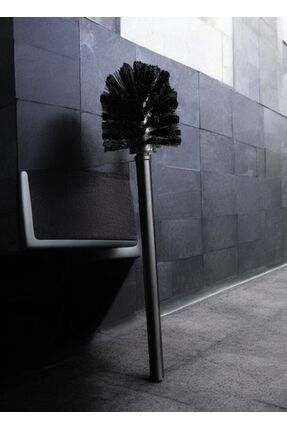 Impress Paslanmaz Metal Wc Klozet Tuvalet Fırçası Modern Tasarım 33x8x7 Cm, D...