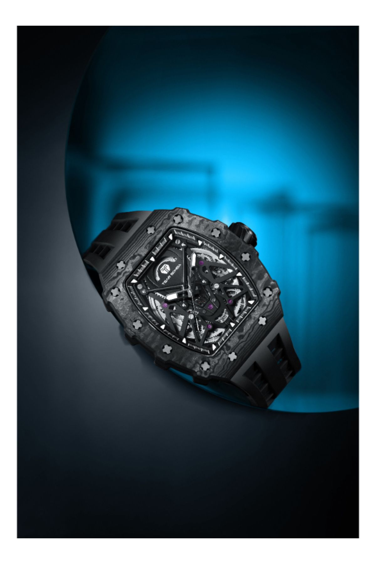Tsar Bomba-Men's Automatic Black Dial Watch - TB8207CF-01 3