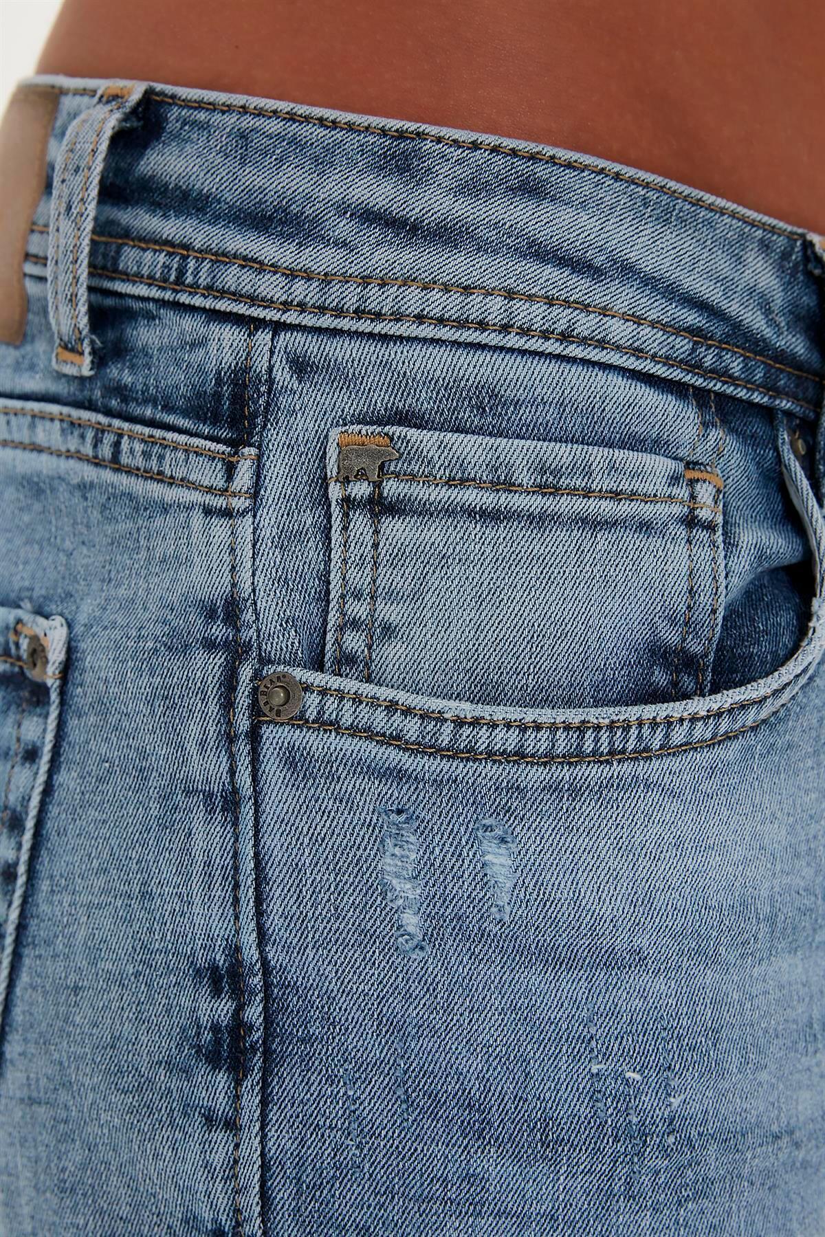 Bad Bear  Xavier Jeans Buz Mavi Erkek Denim Pantolon - Görsel 3