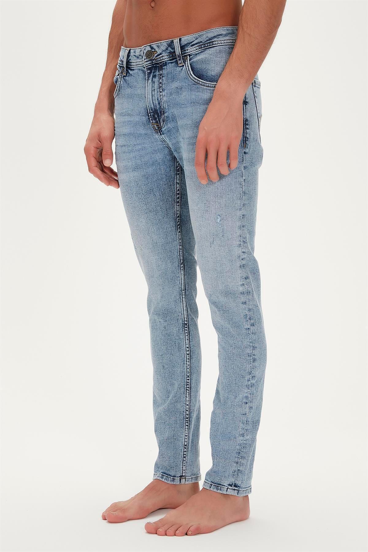 Bad Bear  Xavier Jeans Buz Mavi Erkek Denim Pantolon - Görsel 6