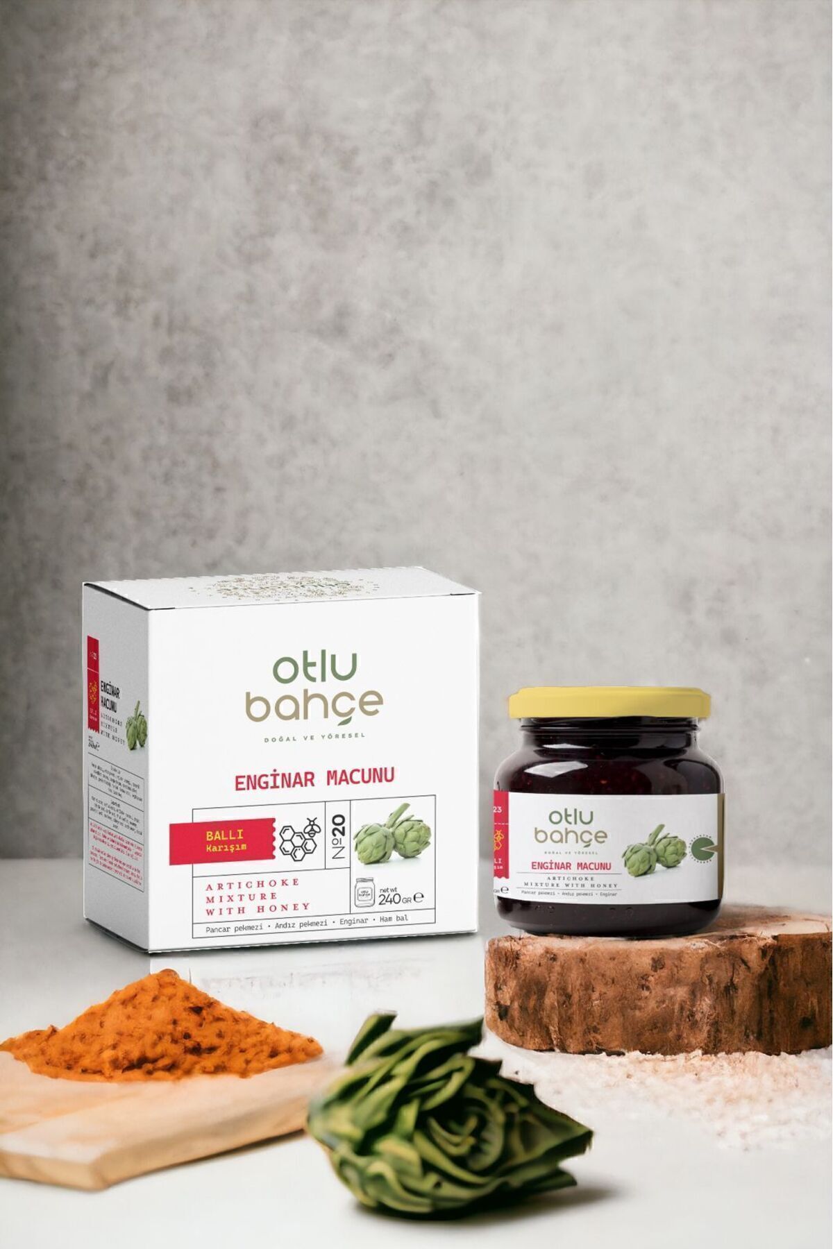 Otlu Bahçe Deve Dikeni Katkılı Enginar Macunu 240g.