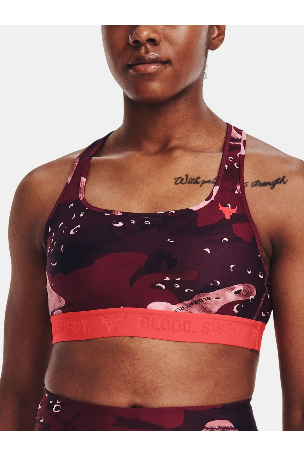 Under Armour Kadın Project Rock Printed Spor Sütyeni