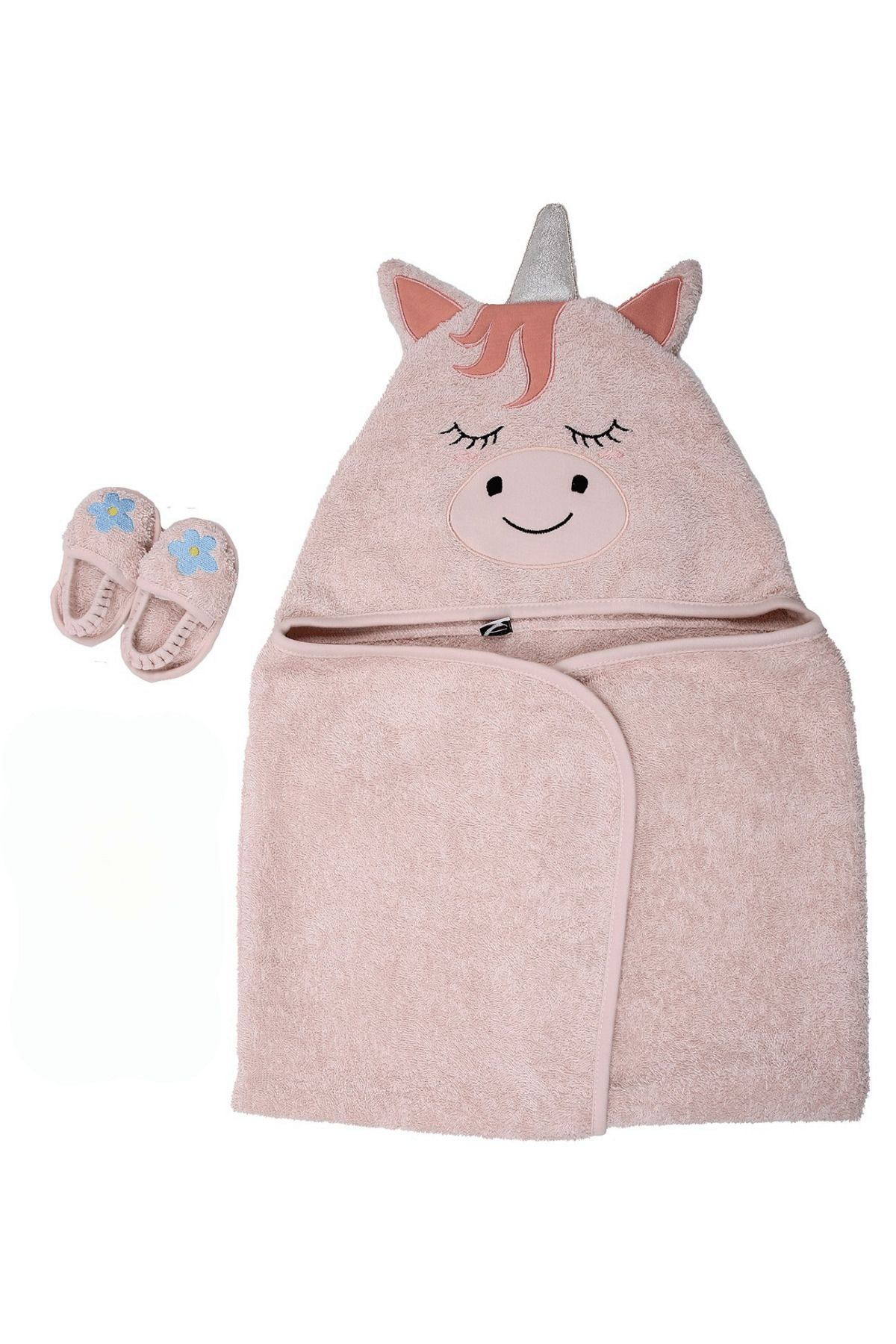 Miespiga-Unicorn Towel Swaddle Slippers Set 3