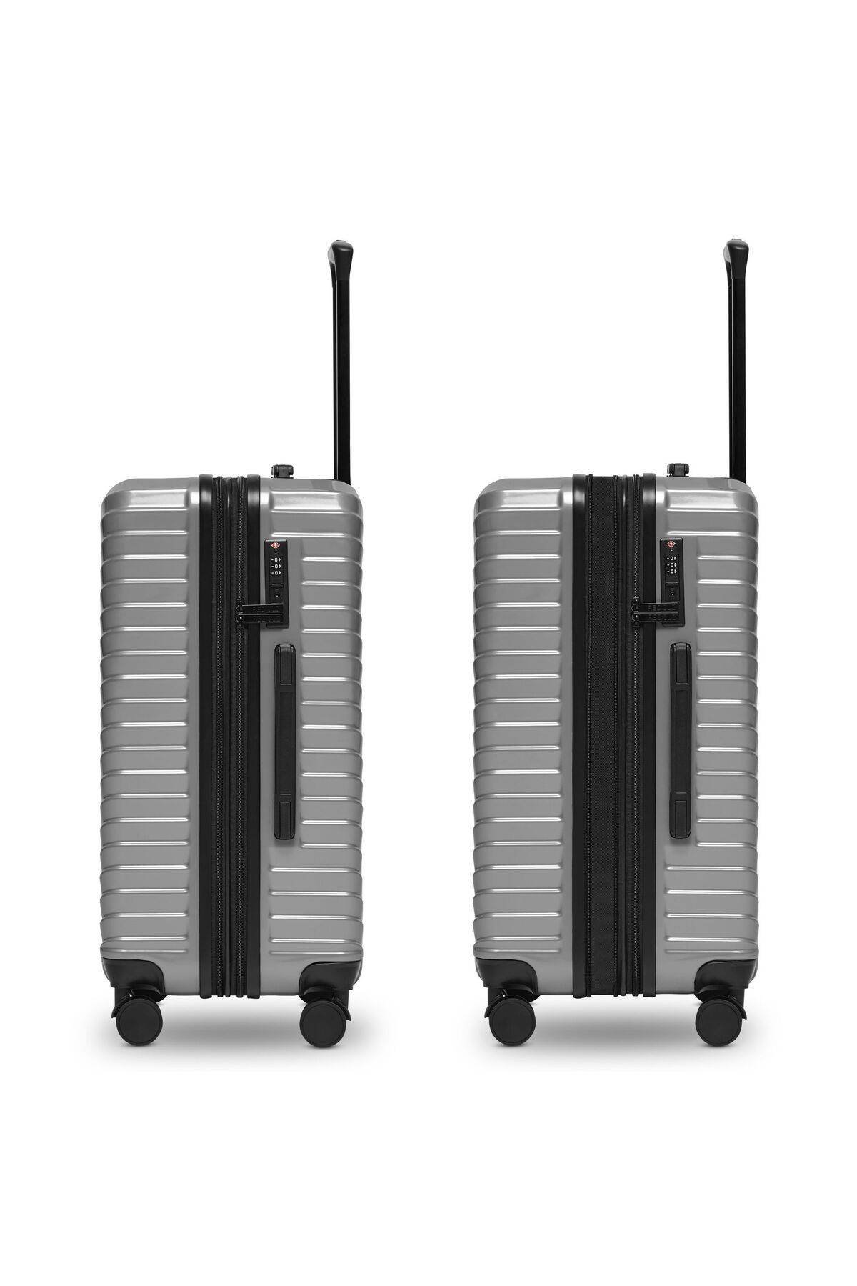 REDOLZ-Essentials 18 4 wheels Suitcase set 3-piece with expansion pleat 3