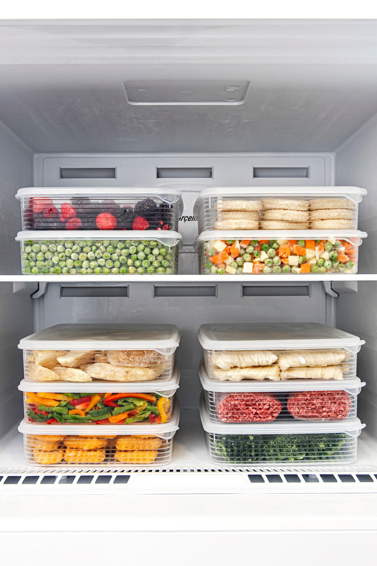 BRAMBLE LIFE-Clear Set of 4 - Rectangular Refrigerator Freezer Storage Container with 2.3 Lt and 3.5 Lt Leak Proof Indicator 6