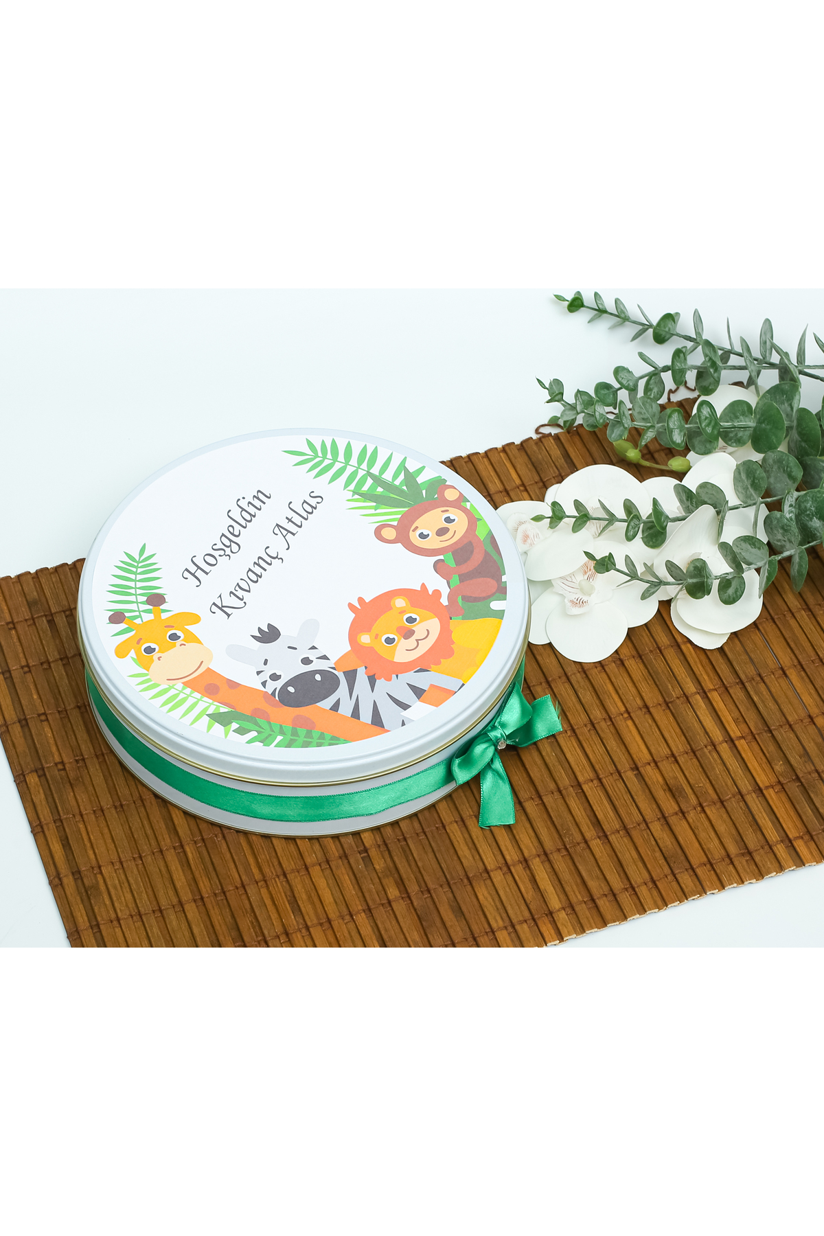 Genel Markalar 100 Adet Isme Özel Safari Temalı Hediyelik Hoşgeldin Erkek Bebek Doğum Çikolatası fotoğrafı 4 (önizleme)