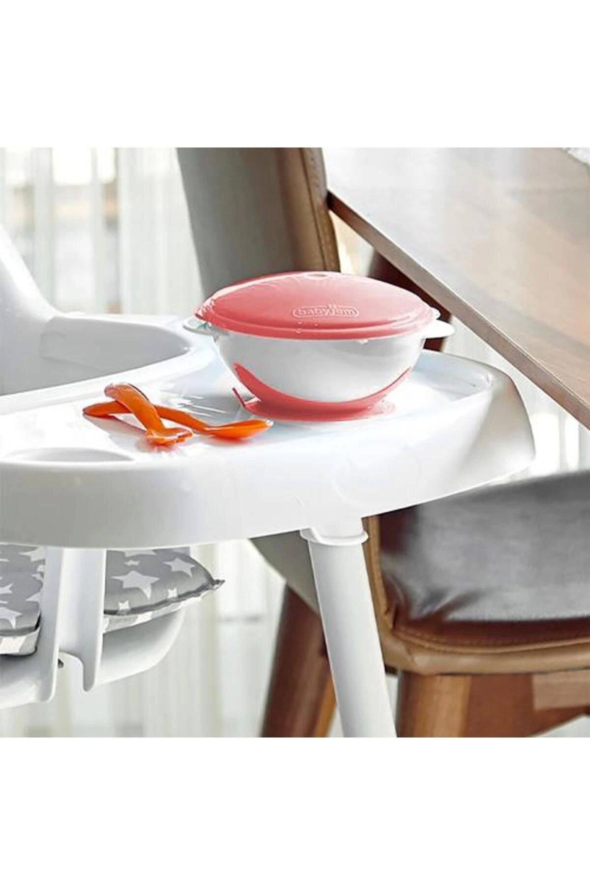 Babyjem 565 Vakumlu Mama Tabağı Kırmızı fotoğrafı 2 (önizleme)