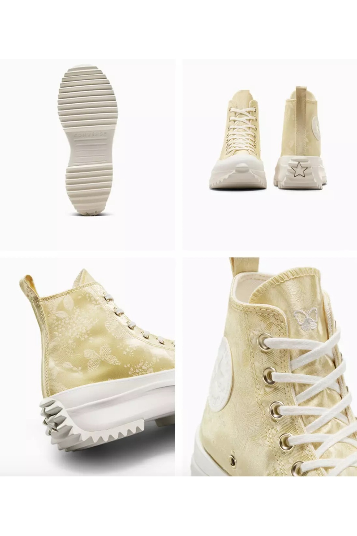 Converse-A06828C Run Star Hike Platform Golden Butterfly Women's Sneaker Casual Sports Shoes 2