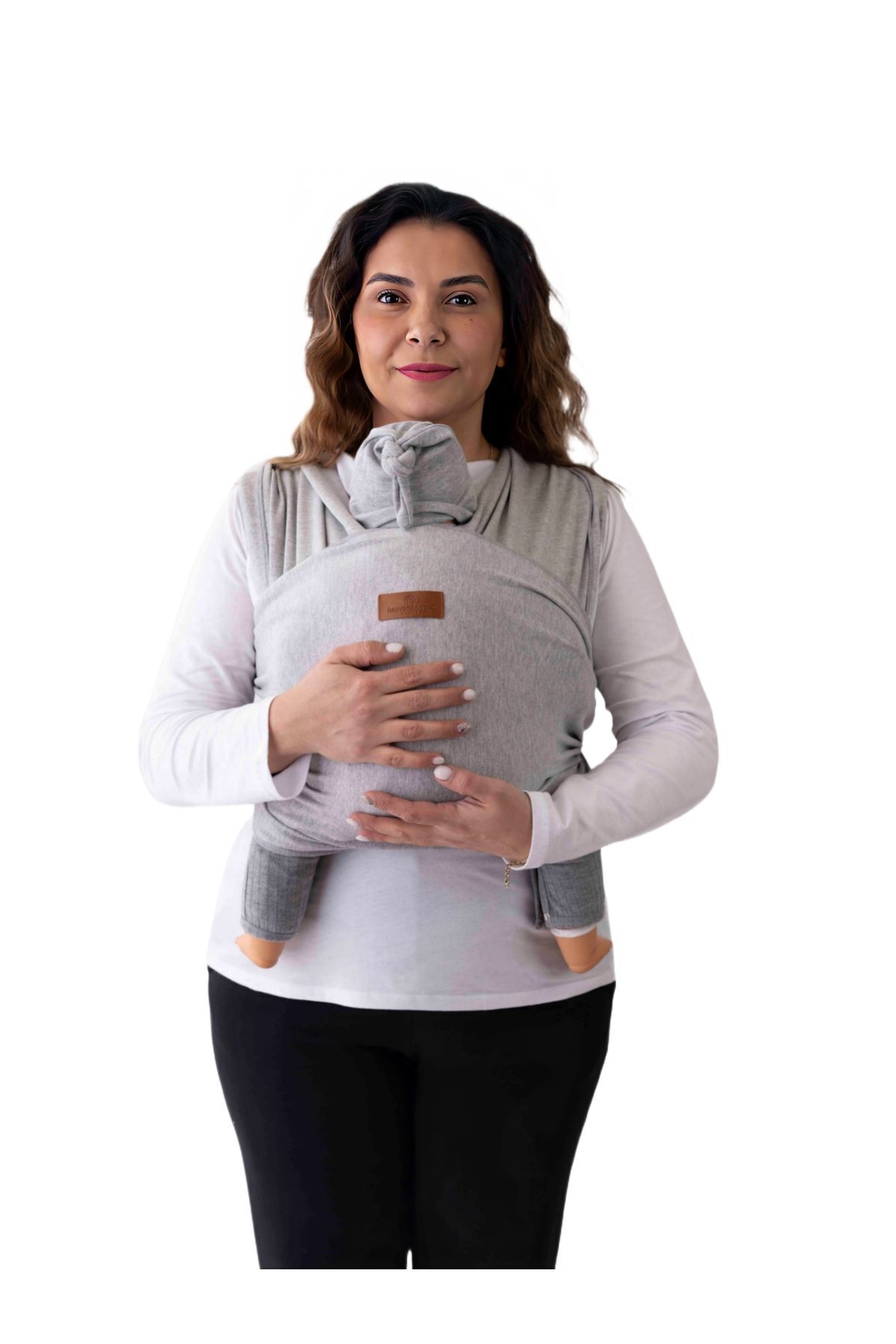 Boroosh Baby Esnek Bebek Sling/kese Ve Bere Hediyeli Bebek Taşıma Şalı(MELANJ)/güvenli Çocuk Ürünü Sertifikalı fotoğrafı 3 (önizleme)