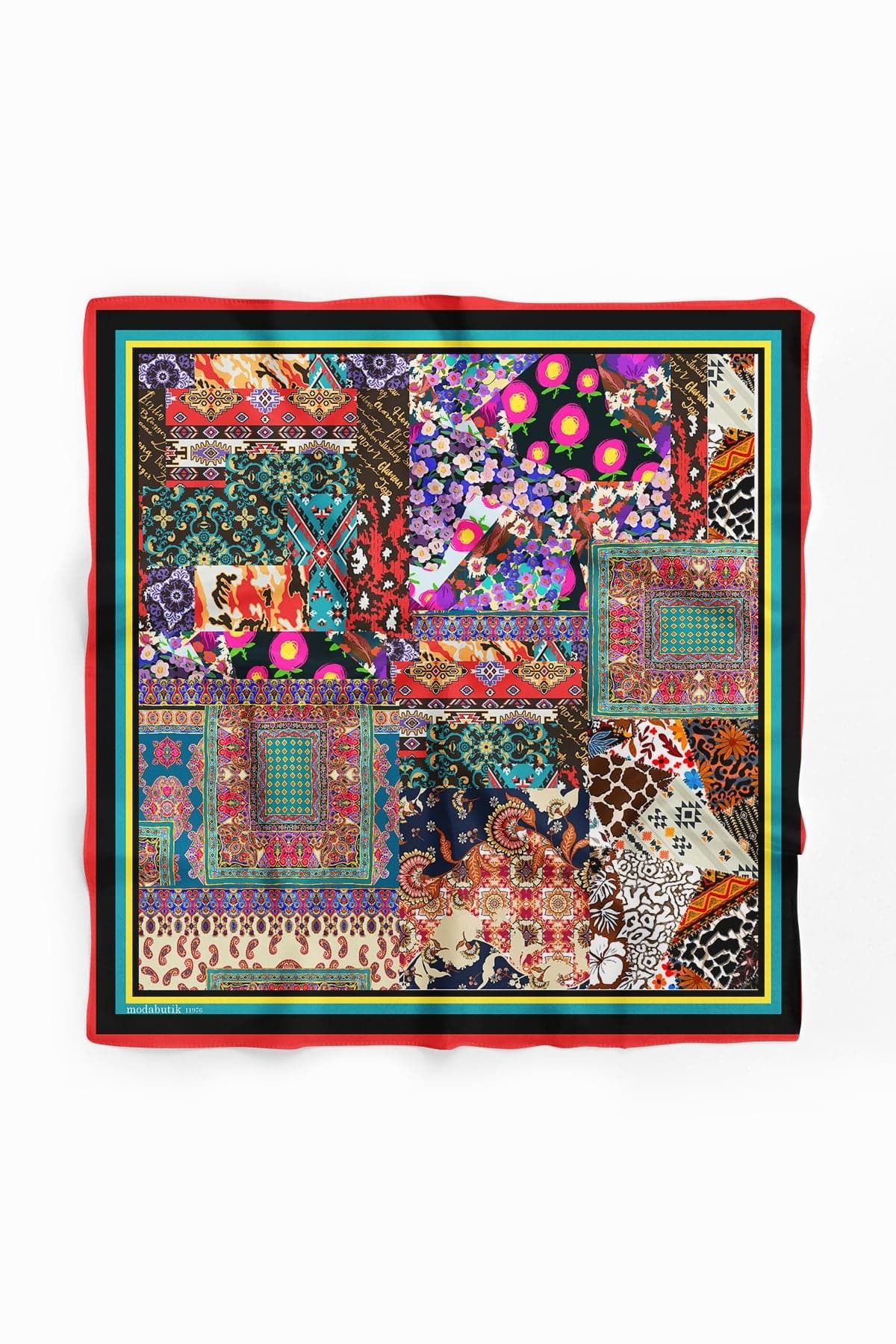 Modabutik-F102 Ethnic Patchwork Design Bandana Dg11976 2