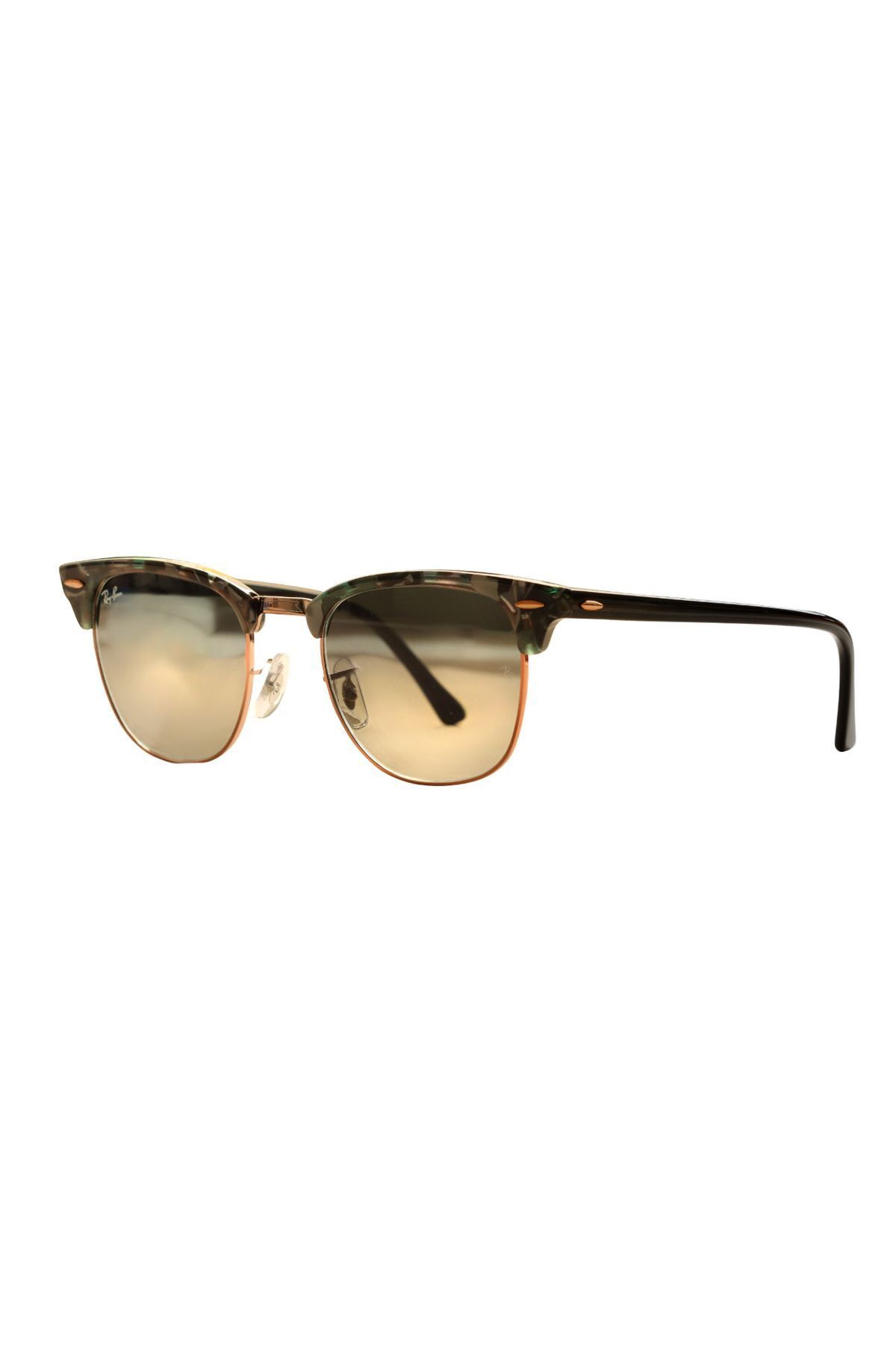 Ray-Ban Rb 3016 125571 51 Clubmaster Unisex Szare Okulary Przeciwsłoneczne Unisex - One Size