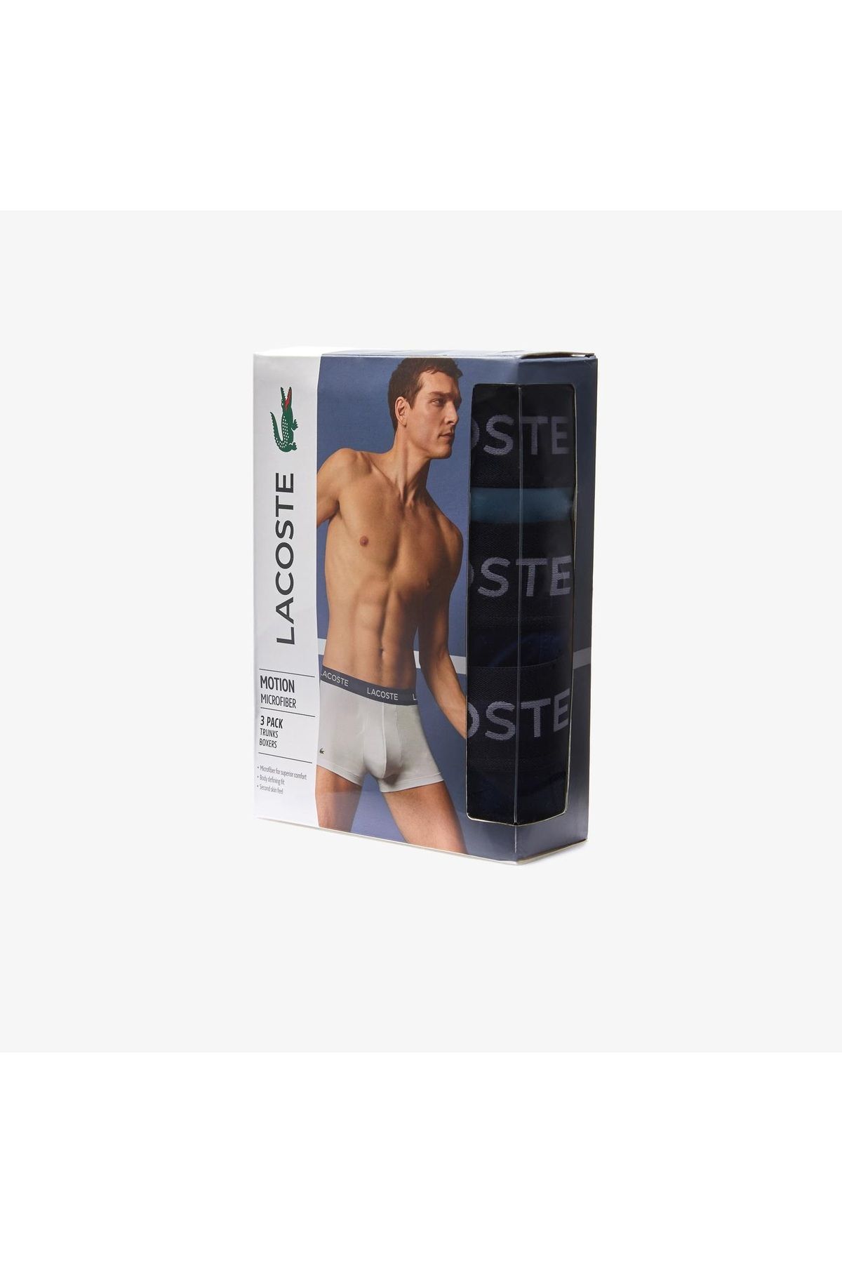 Lacoste-Μπόξερ 3 τεμαχίων ανδρών 5h9623-00-vuc 4