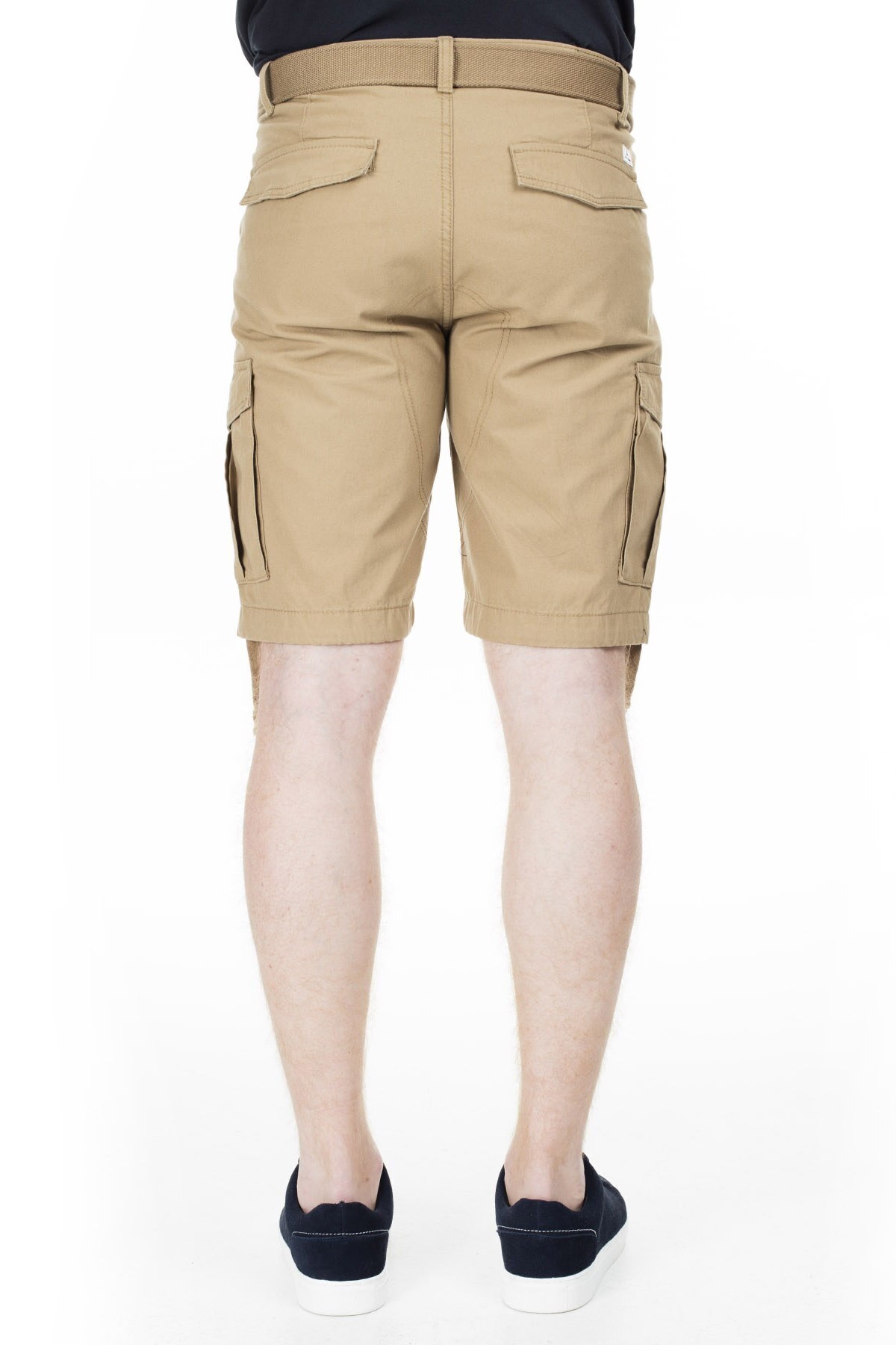 شلوارک مردانه راسته کشسان | جک اند جونز Jack & Jones 12117721-BROWN - تصویر 2