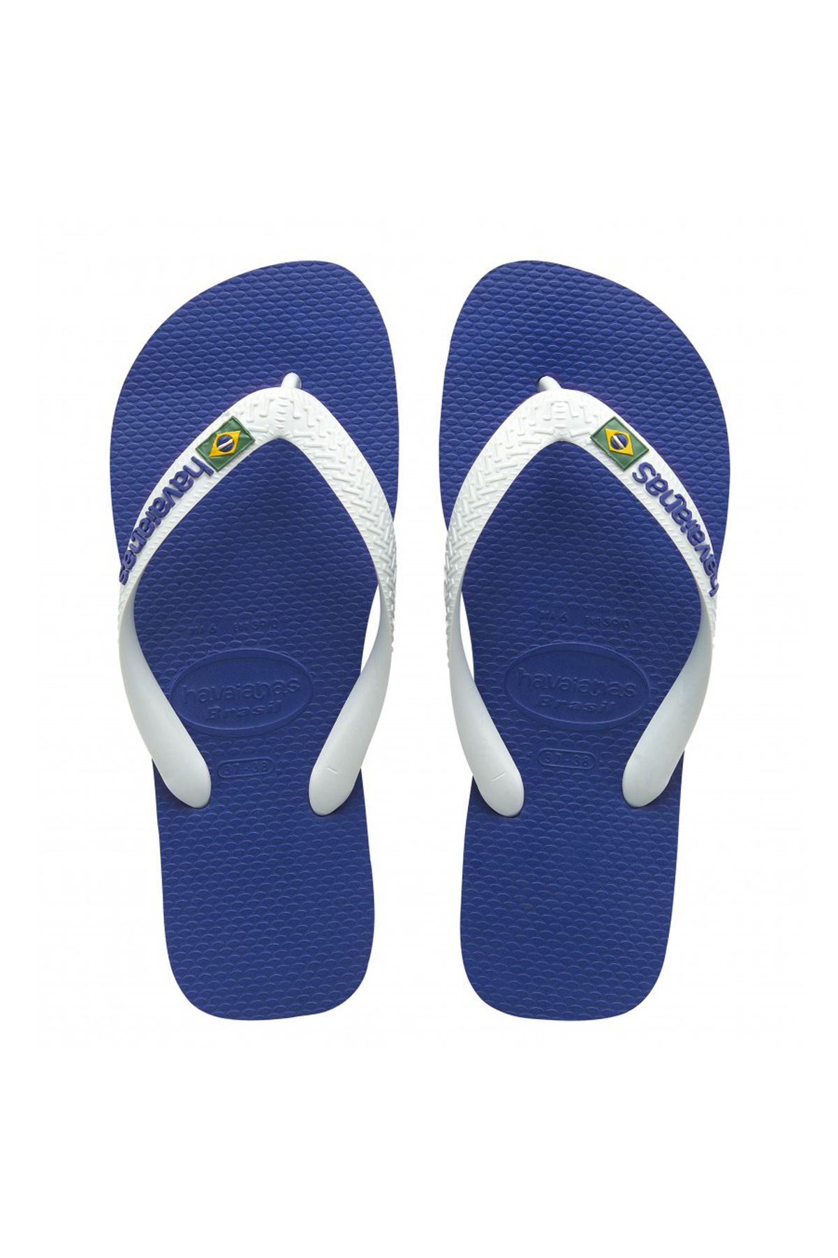 Havaianas-شبشب أزرق بشعار البرازيل 1