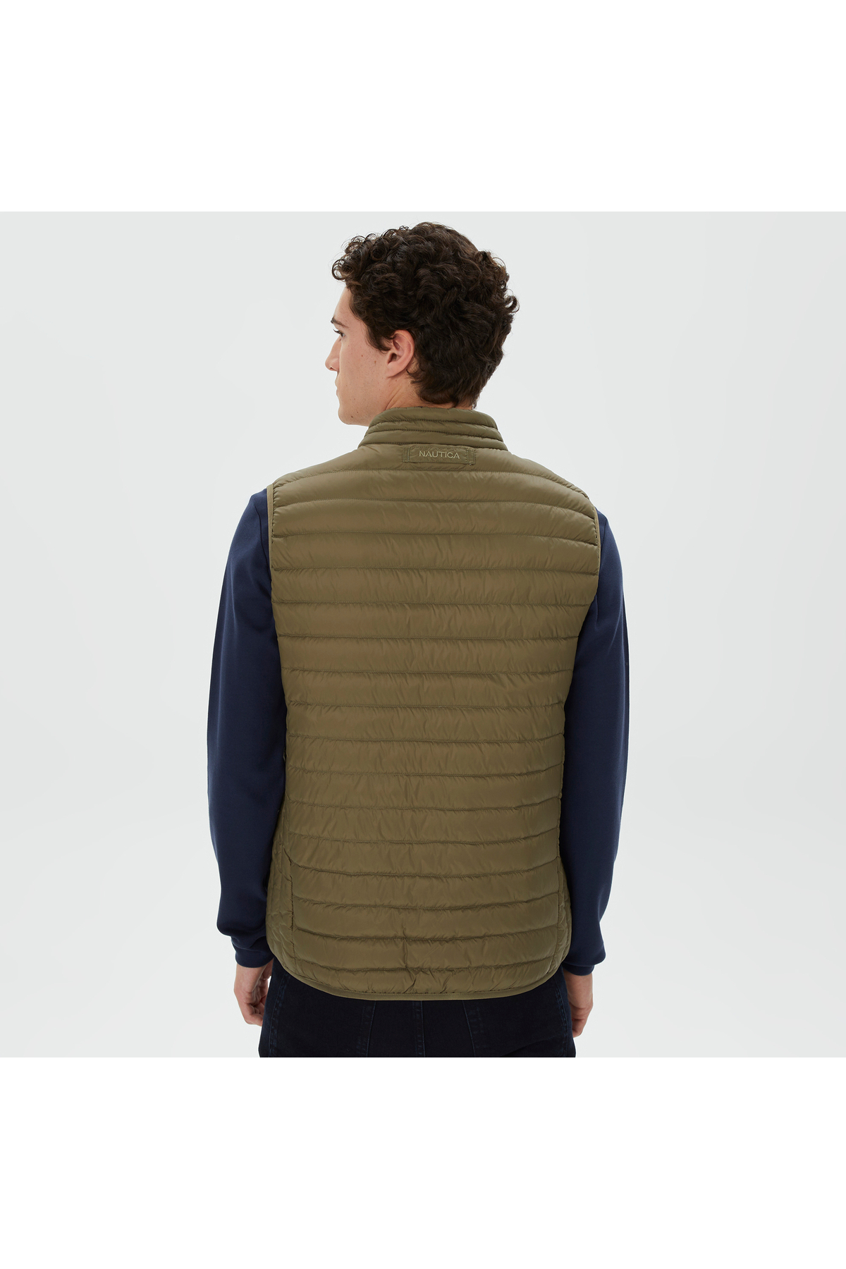Nautica Erkek Yeşil Standart Fit Yelek görsel 2