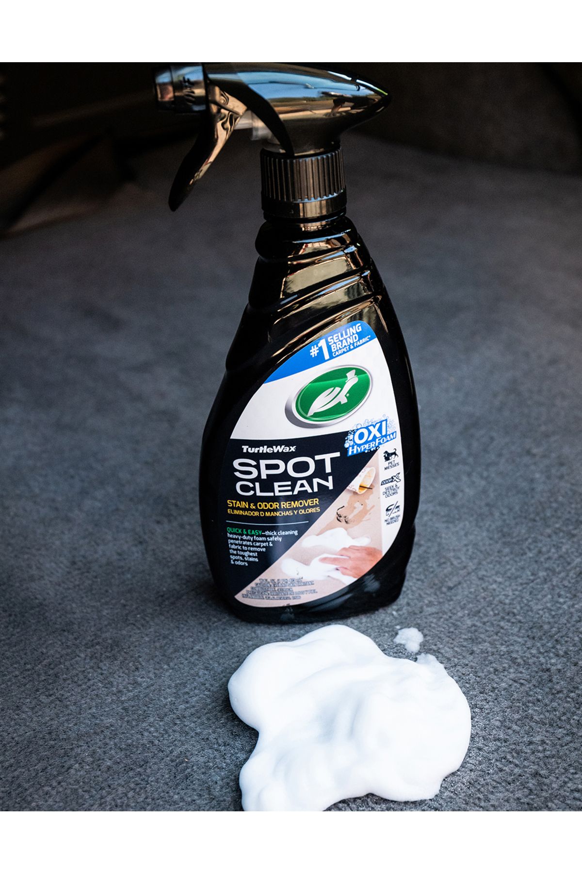 Turtle Wax-Spot Clean Stain & Odor Remover 473ml – Carpet And Fabric Cleaner With Oxi Hyperfoam 4