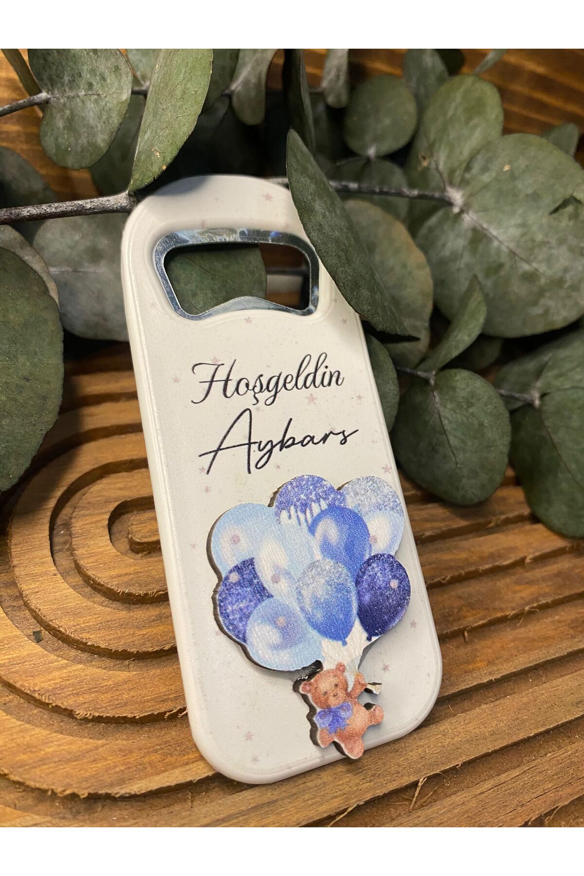 Gizem Graphic Mavi Balon Temalı Erkek Bebek Açacak Magnet 20'li Paket fotoğrafı 3 (önizleme)