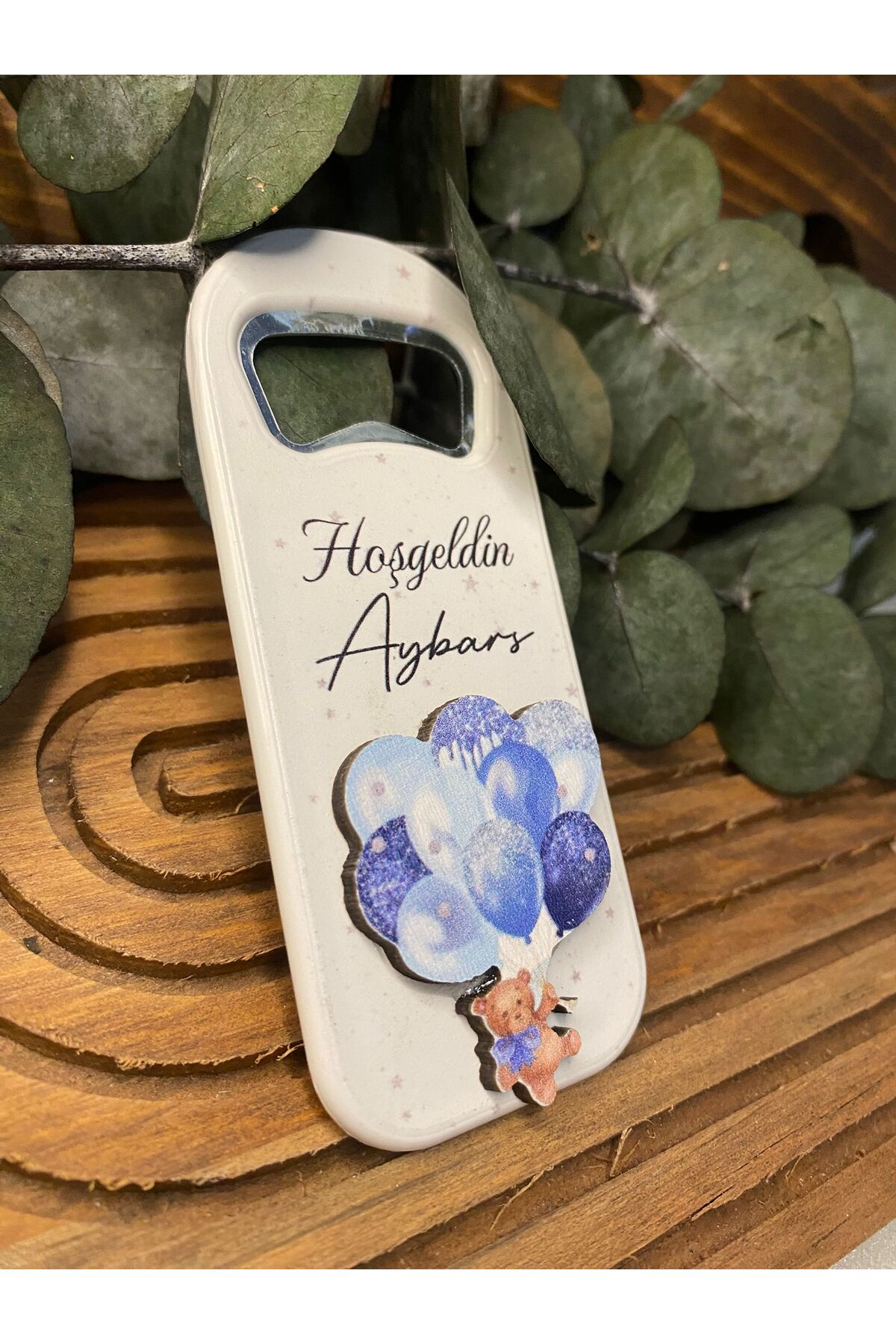 Gizem Graphic Mavi Balon Temalı Erkek Bebek Açacak Magnet 20'li Paket fotoğrafı 7 (önizleme)